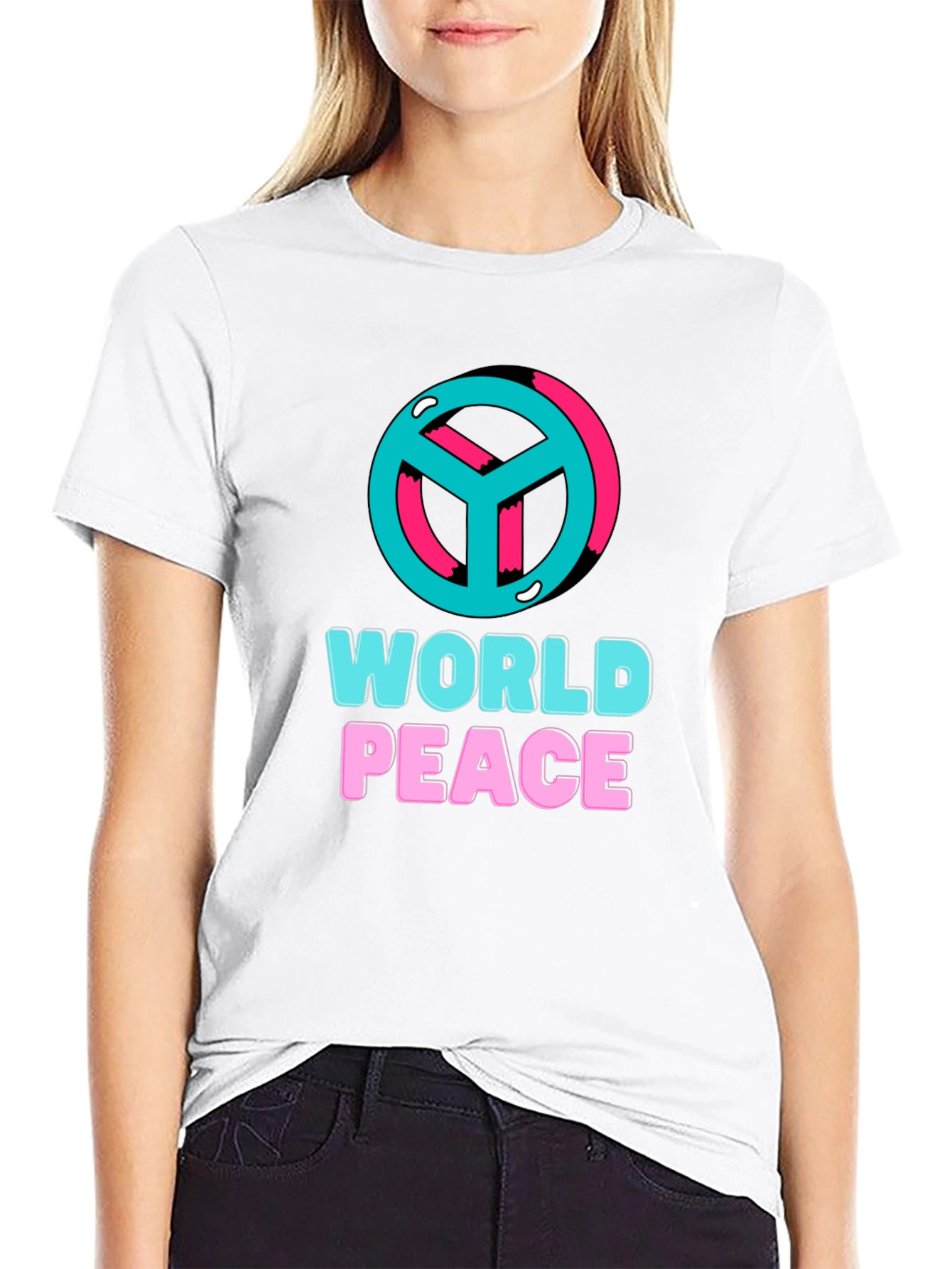 World Peace Graphic T-Shirt - Black