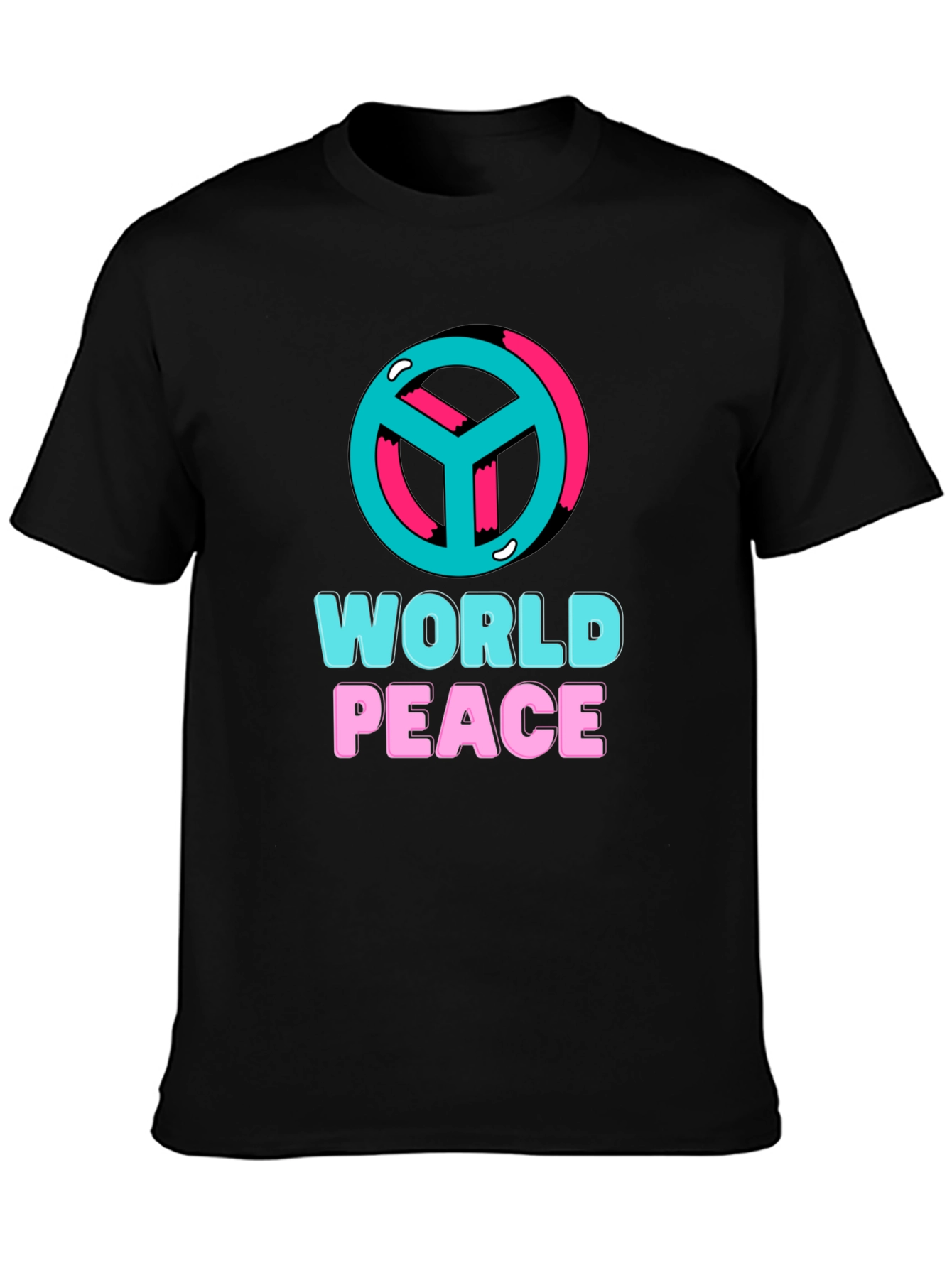 World Peace Graphic T-Shirt - Black