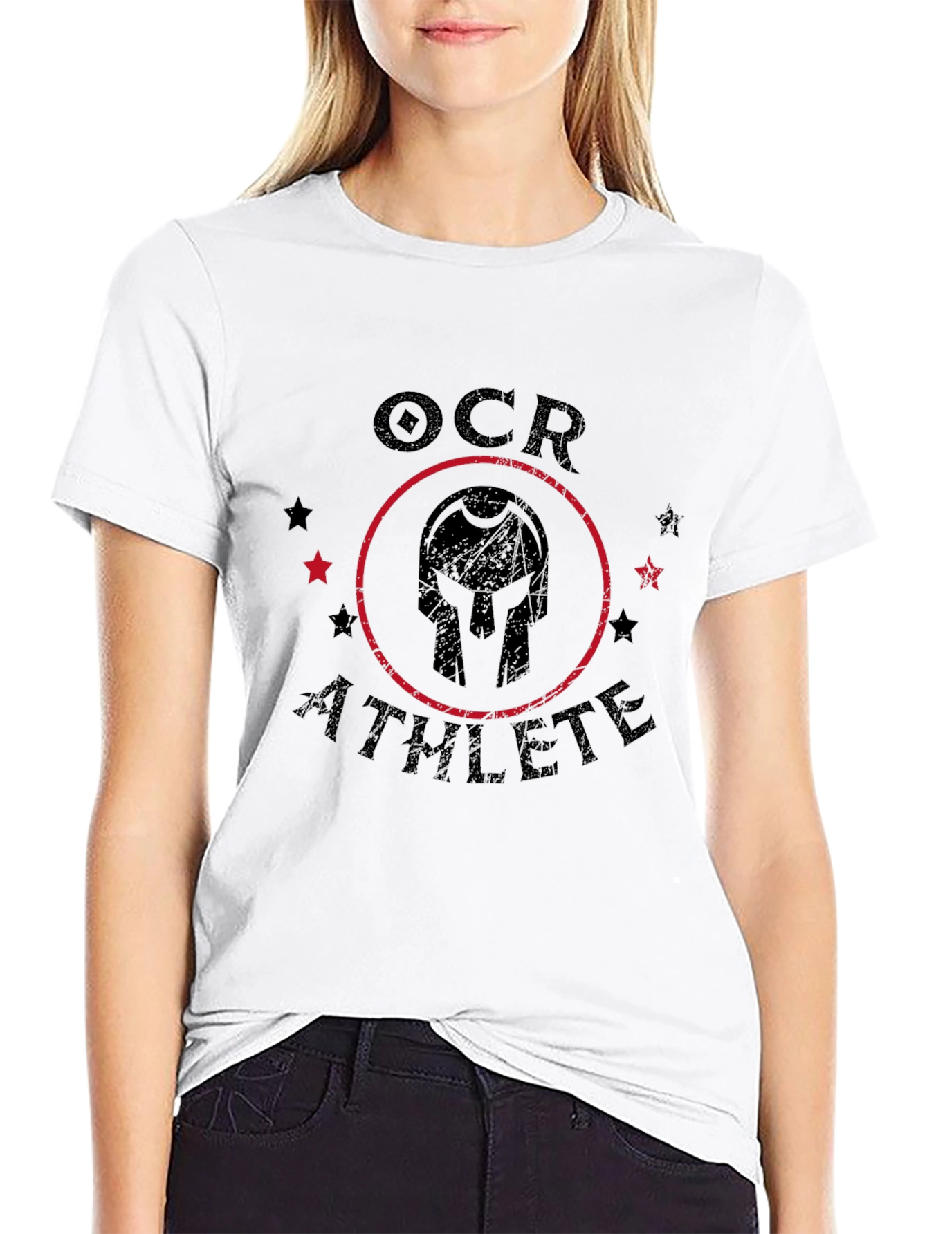 OCR Athlete Graphic Tee - Spartan Helmet Design