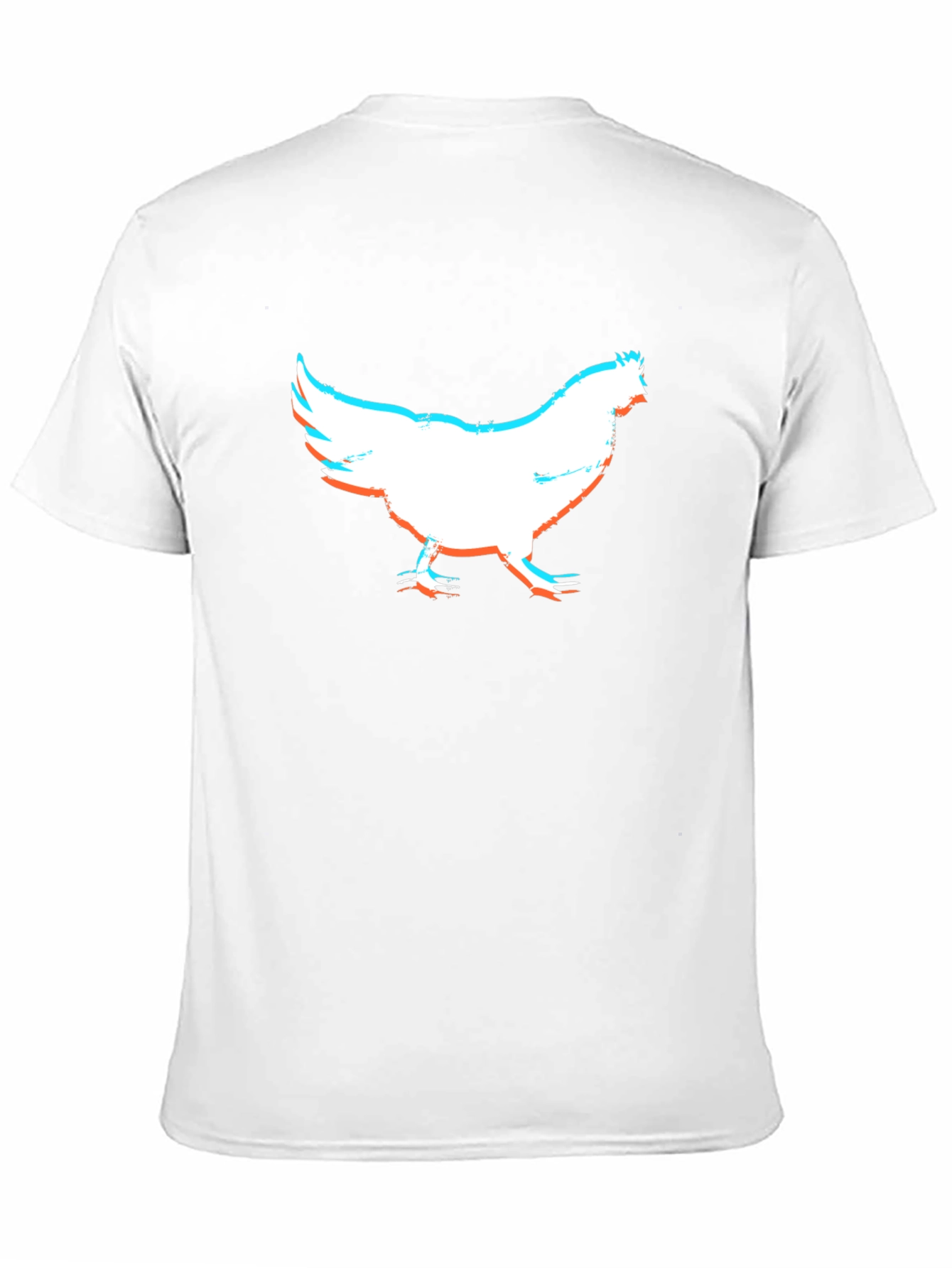 Chicken Silhouette Graphic Tee - Quirky Black T-Shirt
