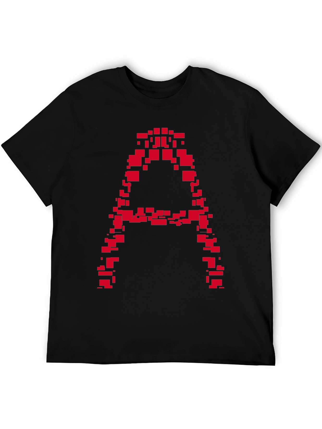 Pixelated A Graphic Tee - Retro Style