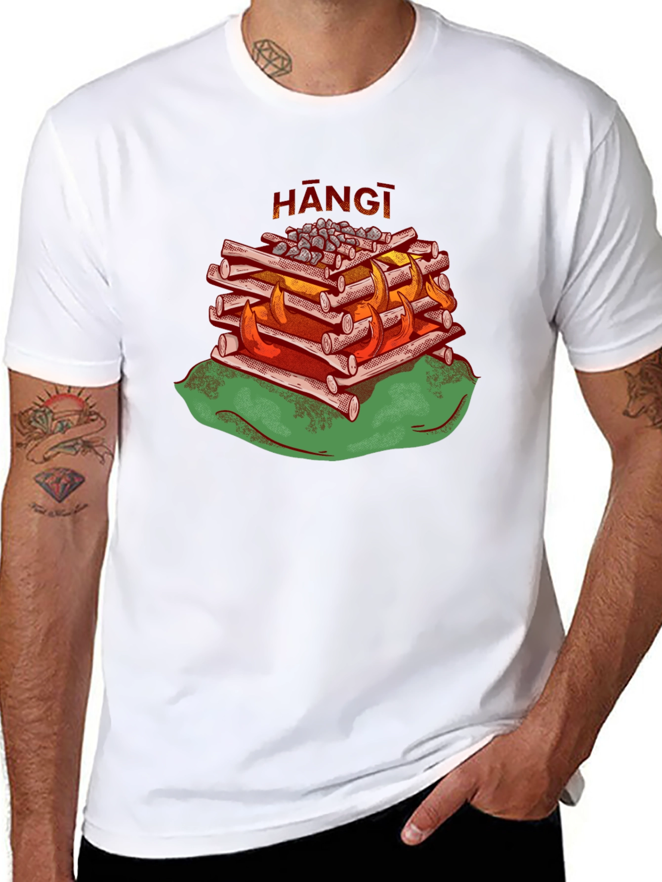 Hangi T-Shirt - Maori Food Design