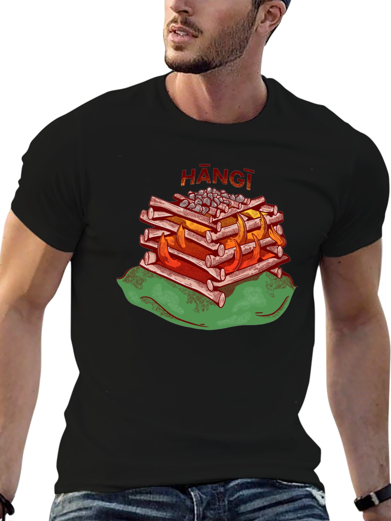 Hangi T-Shirt - Maori Food Design