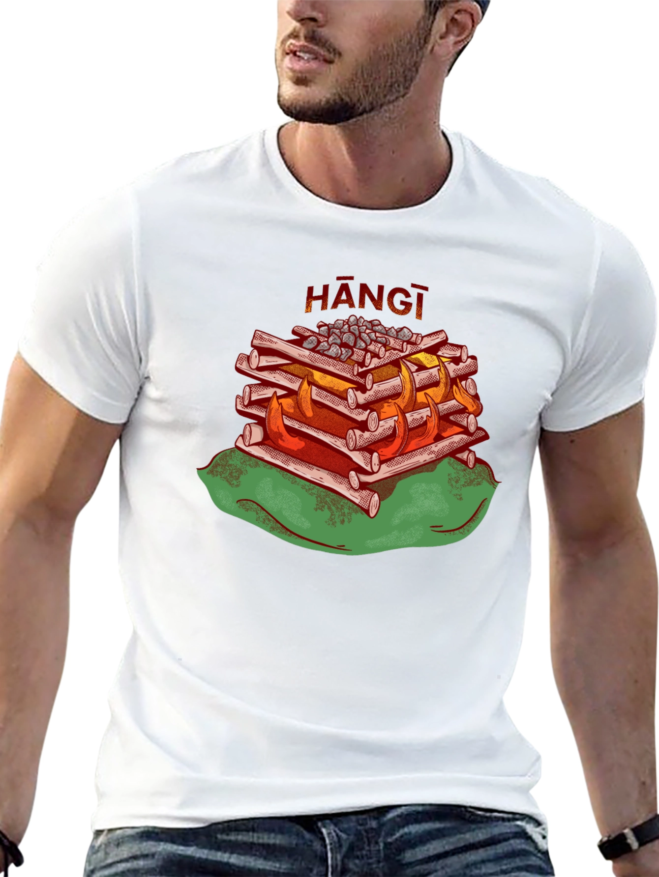Hangi T-Shirt - Maori Food Design