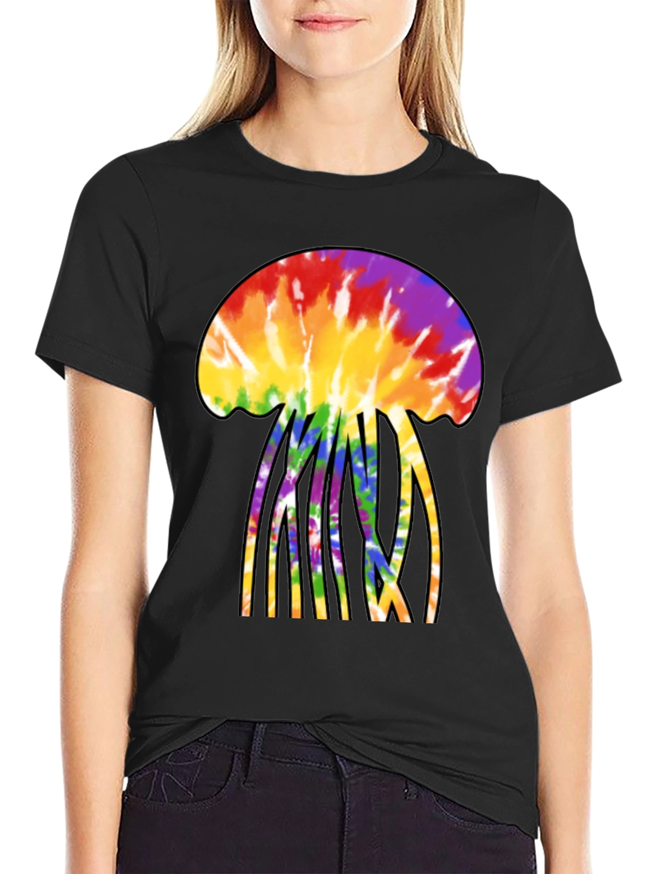 Tie Dye Jellyfish Graphic Tee