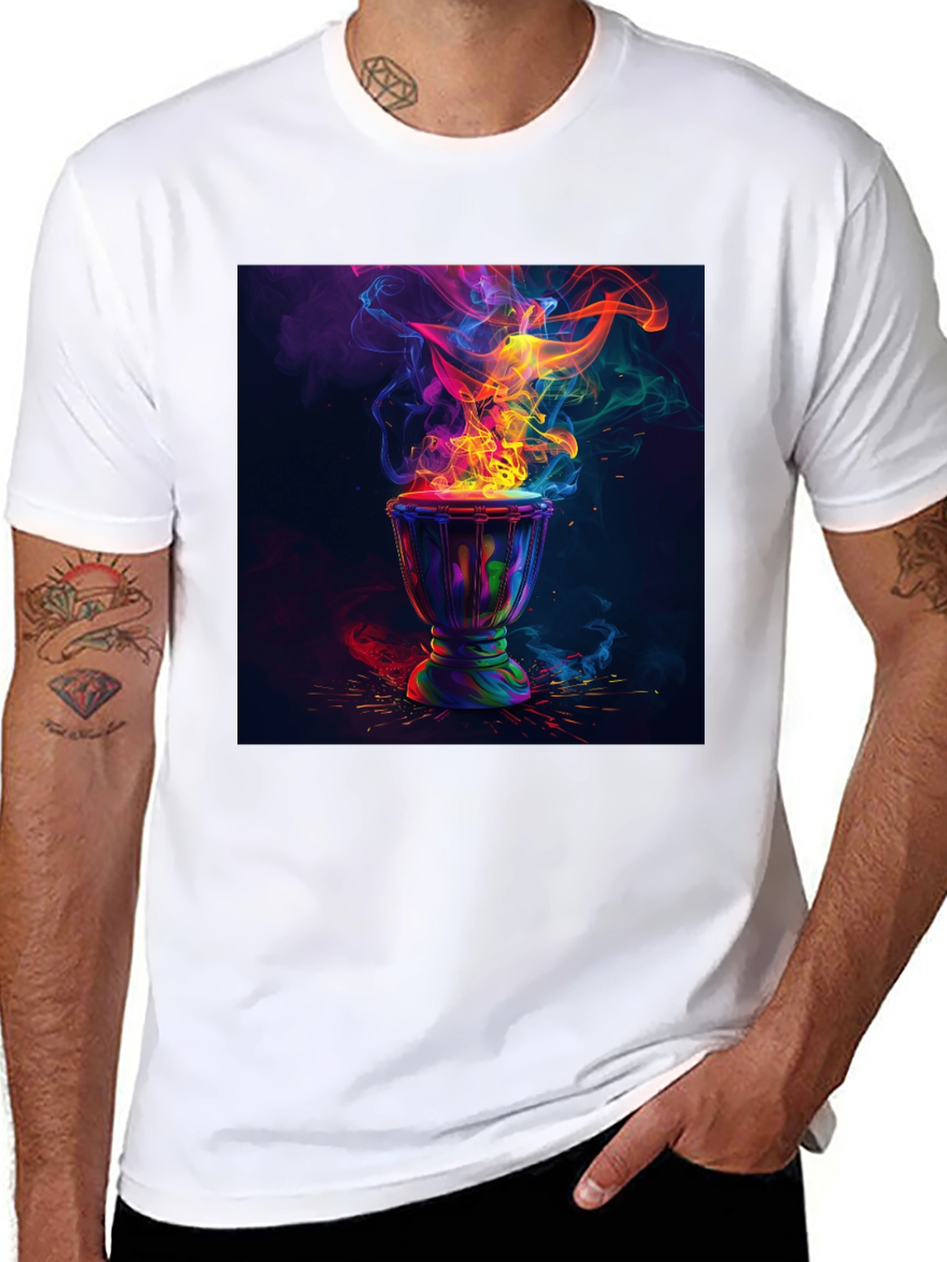 Vibrant Drum Beat Tee