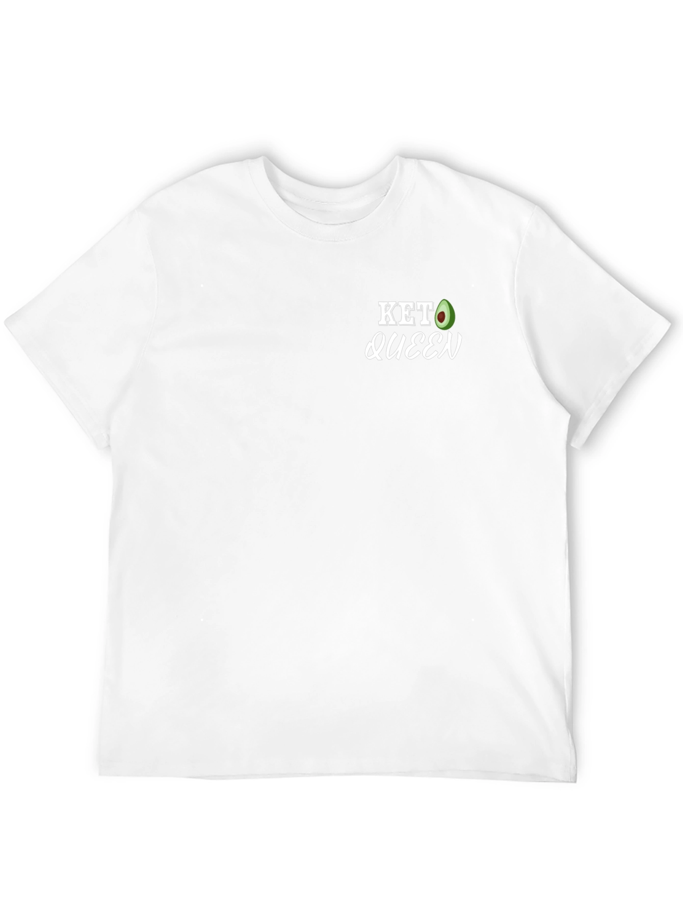 Keto Queen Black T-Shirt - Avocado Graphic
