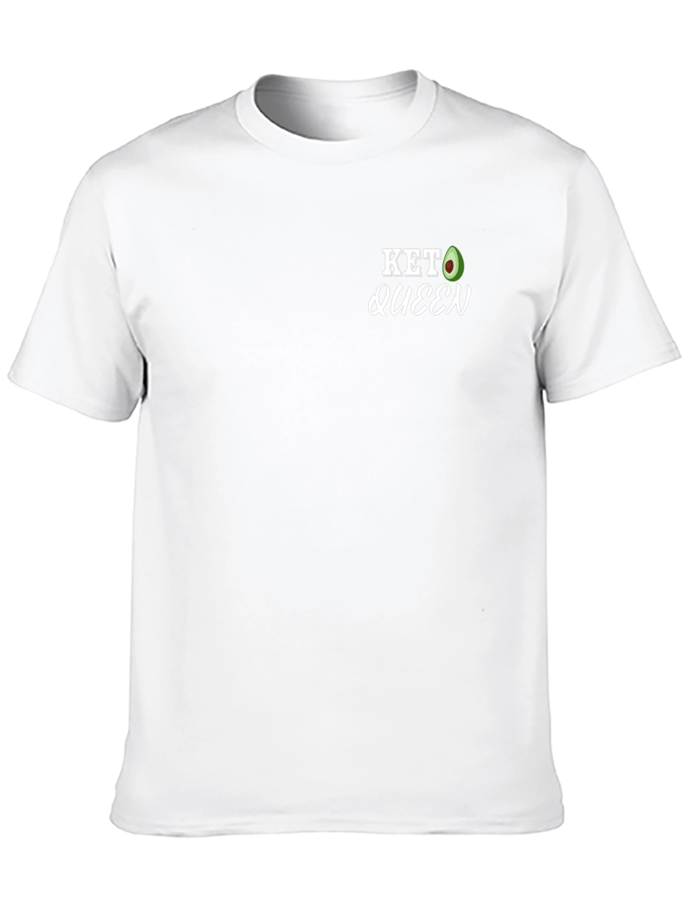 Keto Queen Black T-Shirt - Avocado Graphic