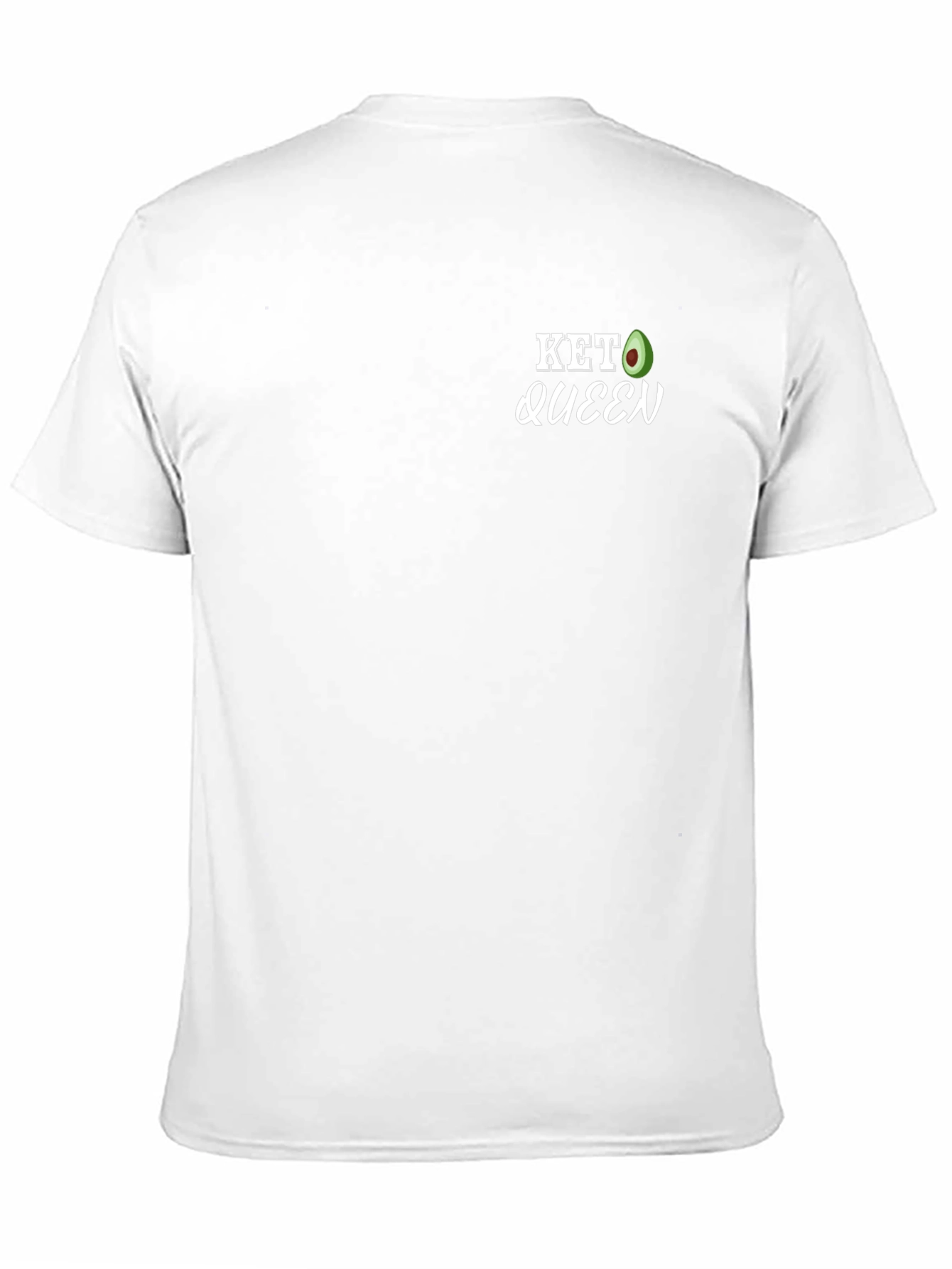 Keto Queen Black T-Shirt - Avocado Graphic