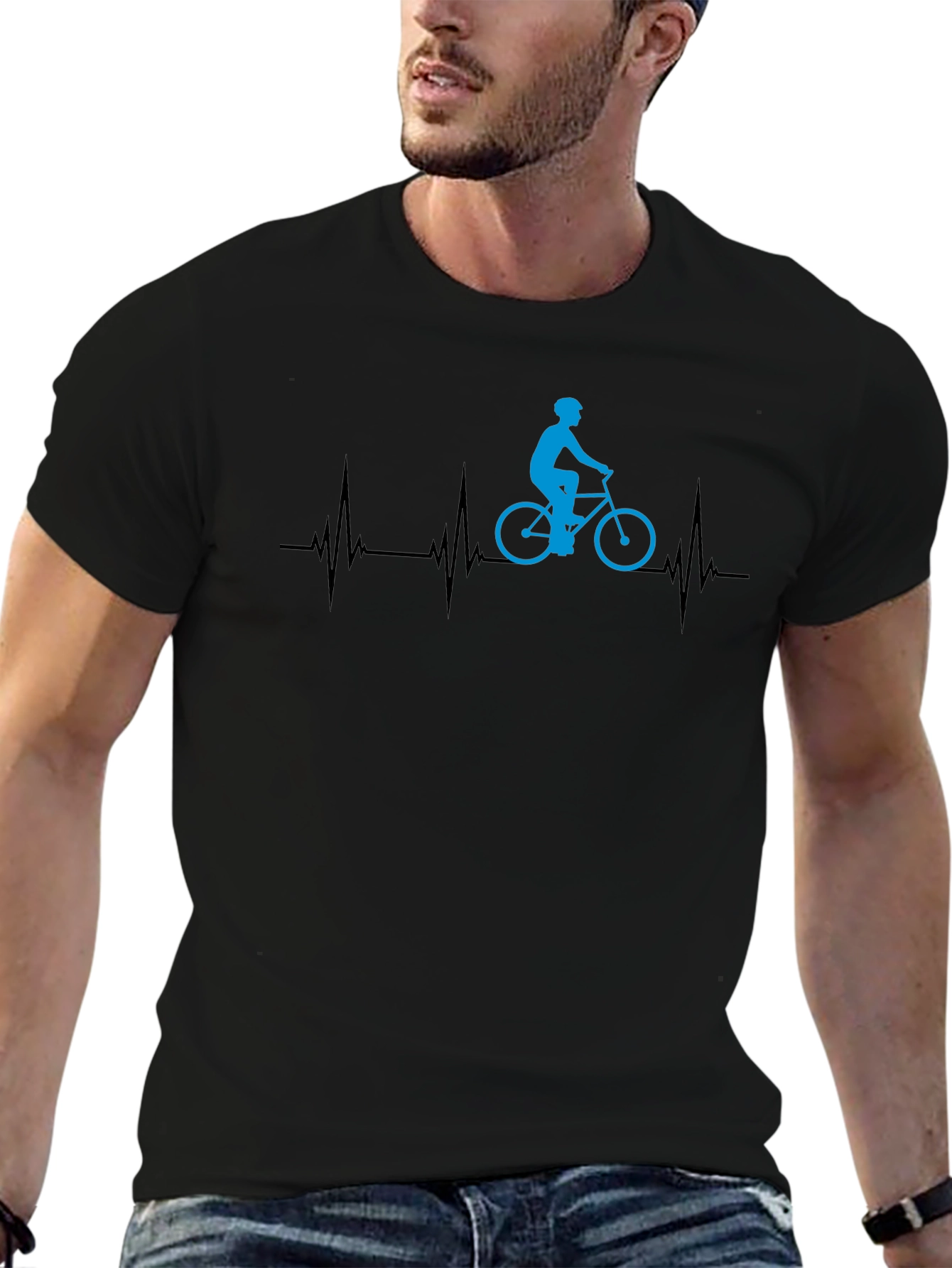 Cyclist Heartbeat T-Shirt - Ride On!
