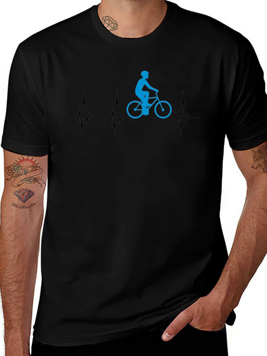 Cyclist Heartbeat T-Shirt - Ride On!