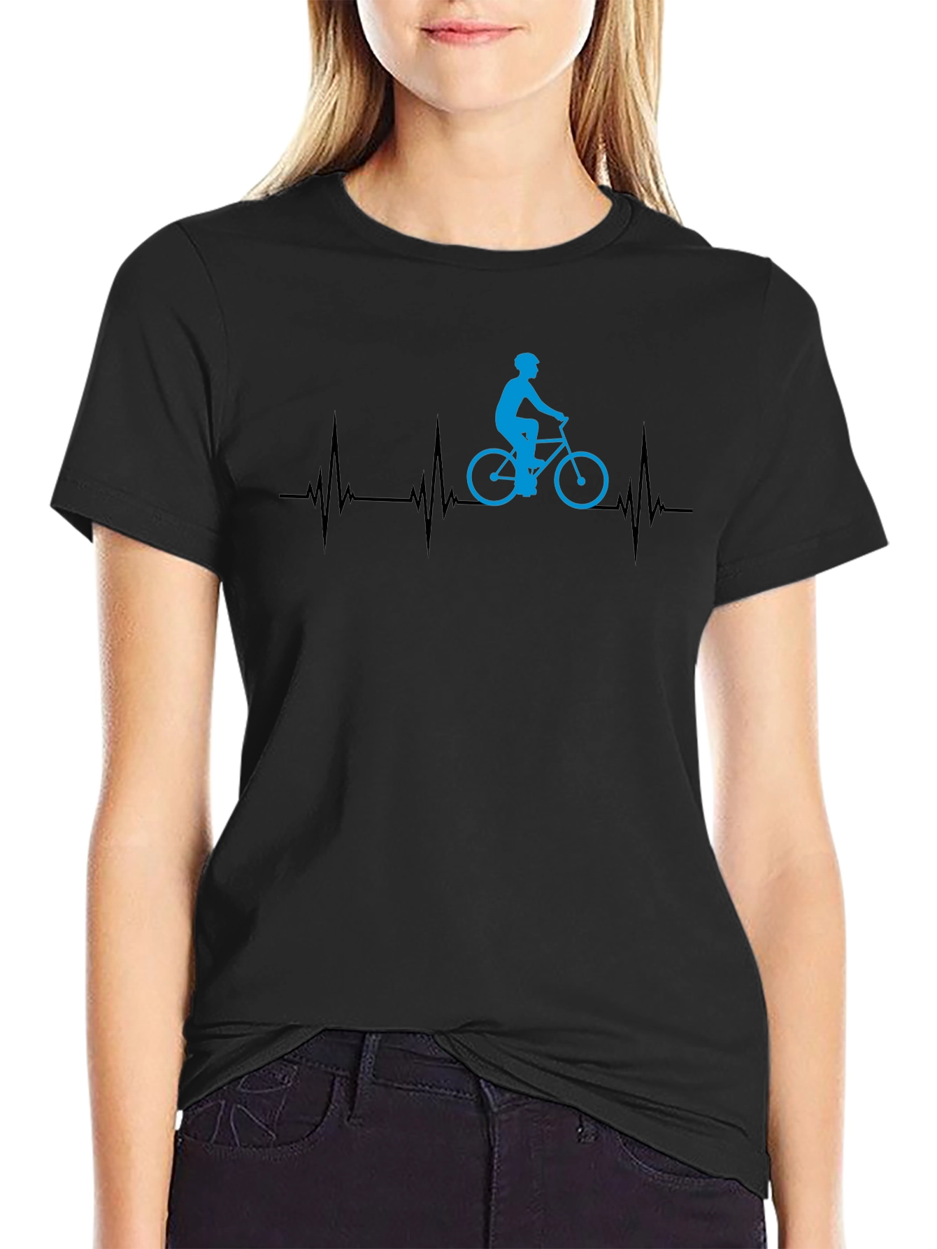 Cyclist Heartbeat T-Shirt - Ride On!