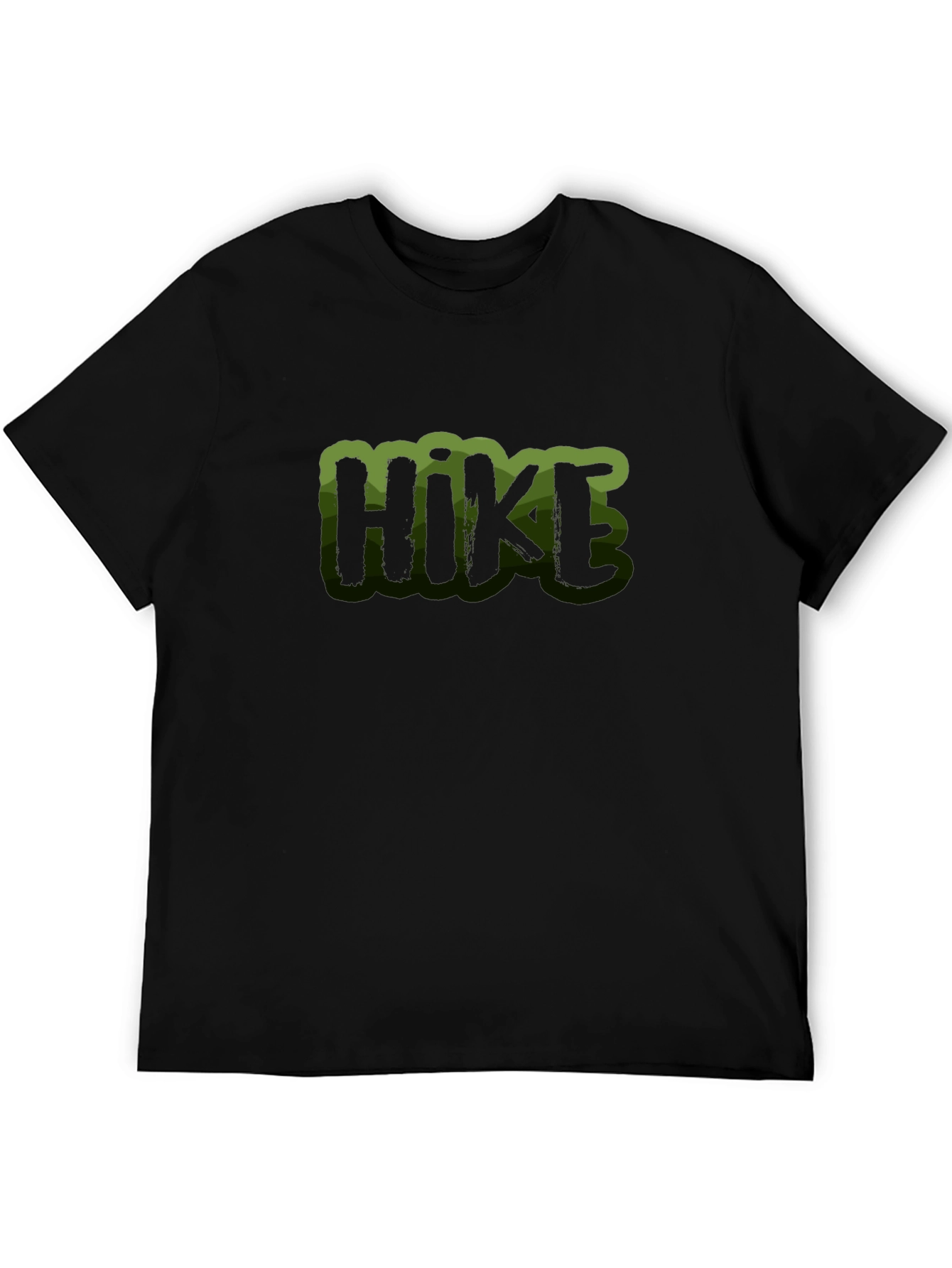 Mens Black Hike Graphic Tee
