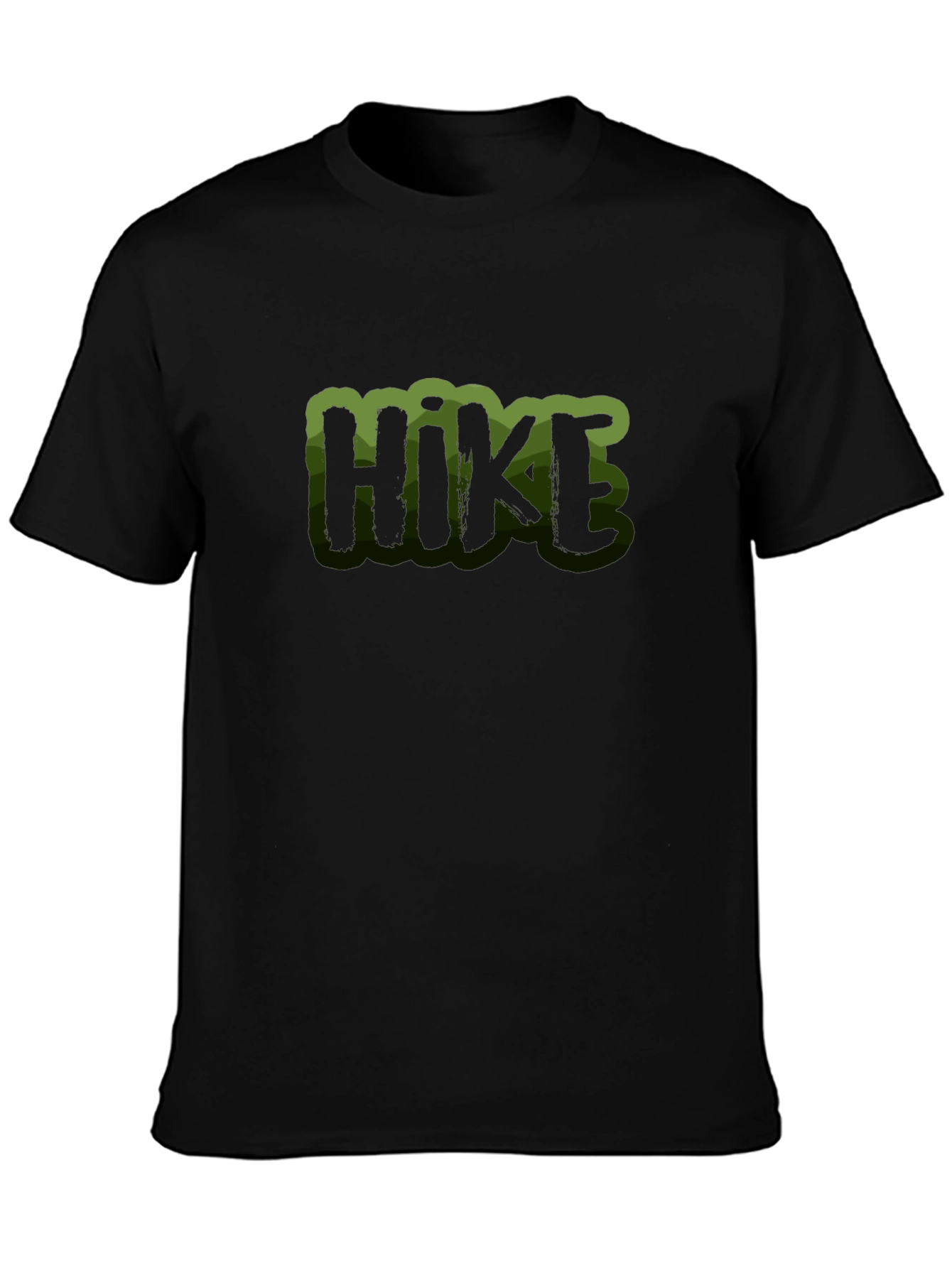 Mens Black Hike Graphic Tee