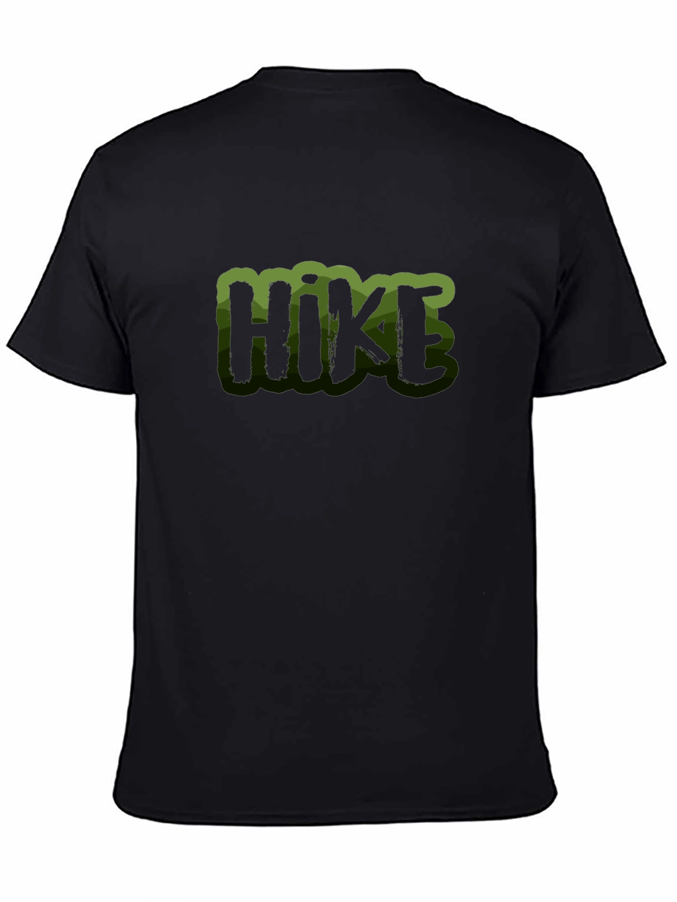 Mens Black Hike Graphic Tee