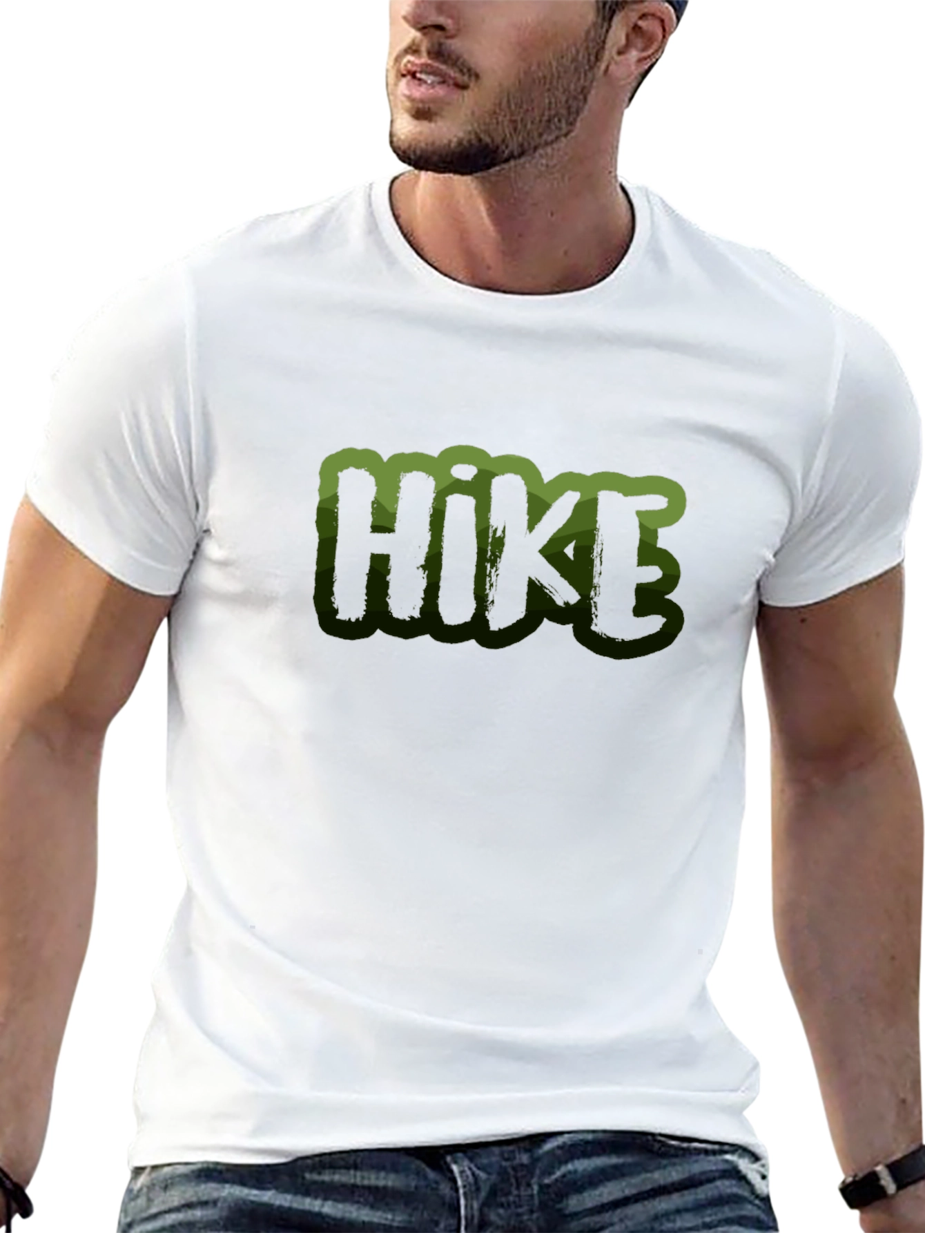 Mens Black Hike Graphic Tee