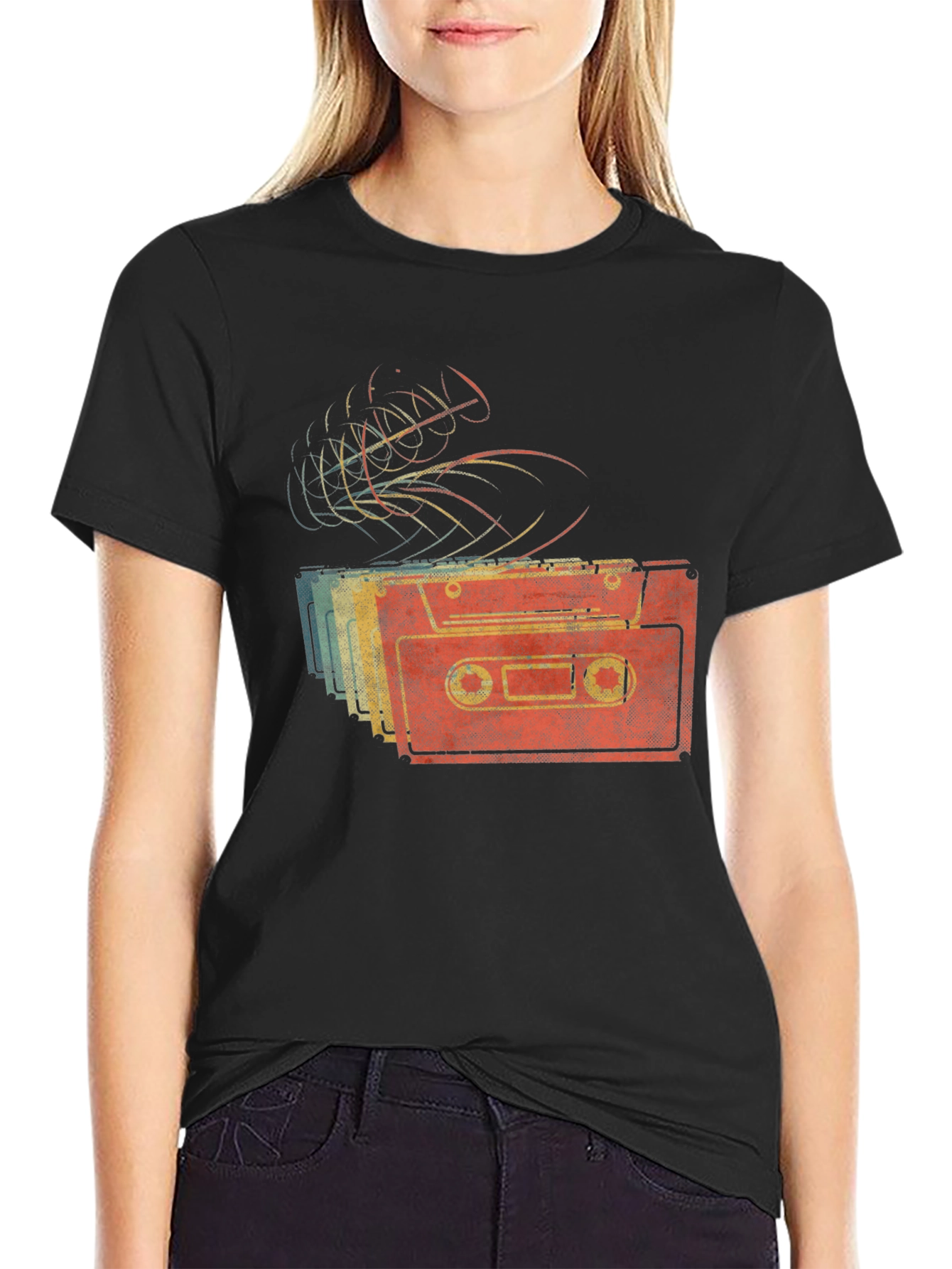 Retro Cassette Tape Graphic T-Shirt