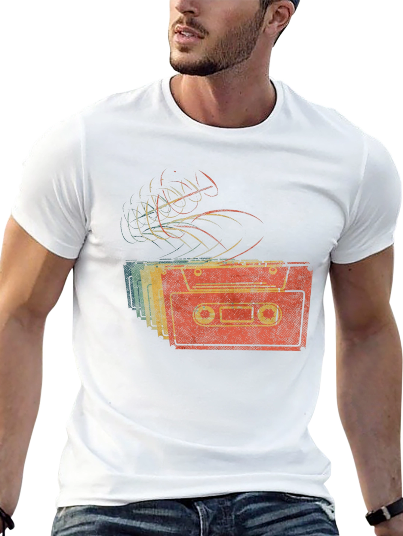 Retro Cassette Tape Graphic T-Shirt