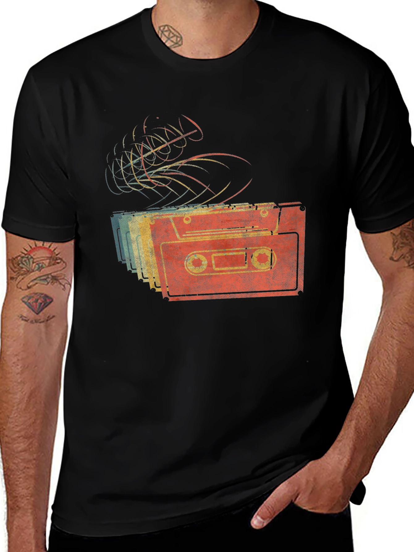 Retro Cassette Tape Graphic T-Shirt