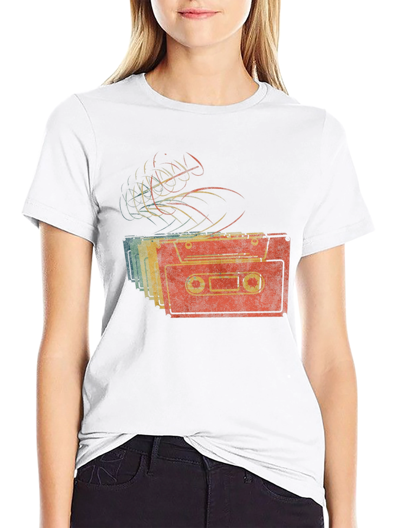 Retro Cassette Tape Graphic T-Shirt