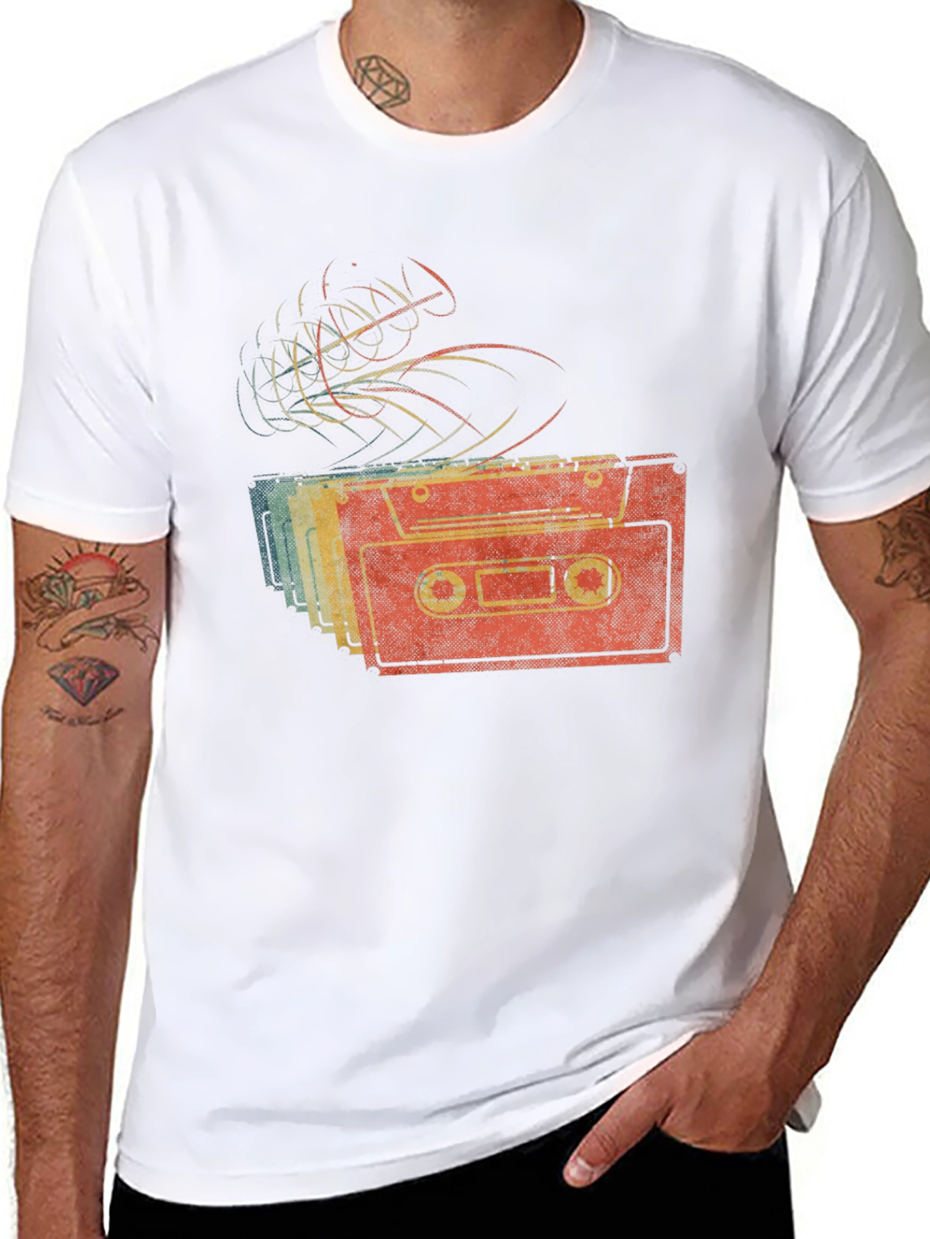 Retro Cassette Tape Graphic T-Shirt