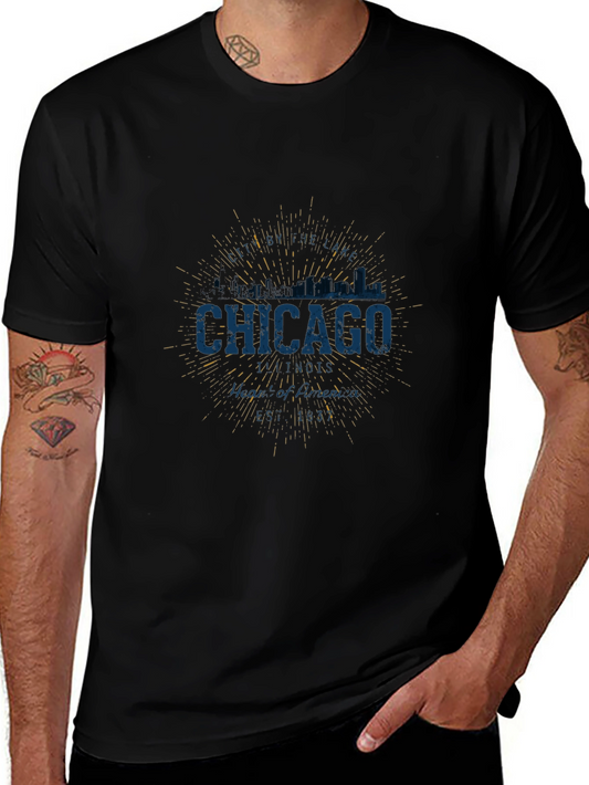 Chicago Skyline T-Shirt - Vintage City Graphic Tee