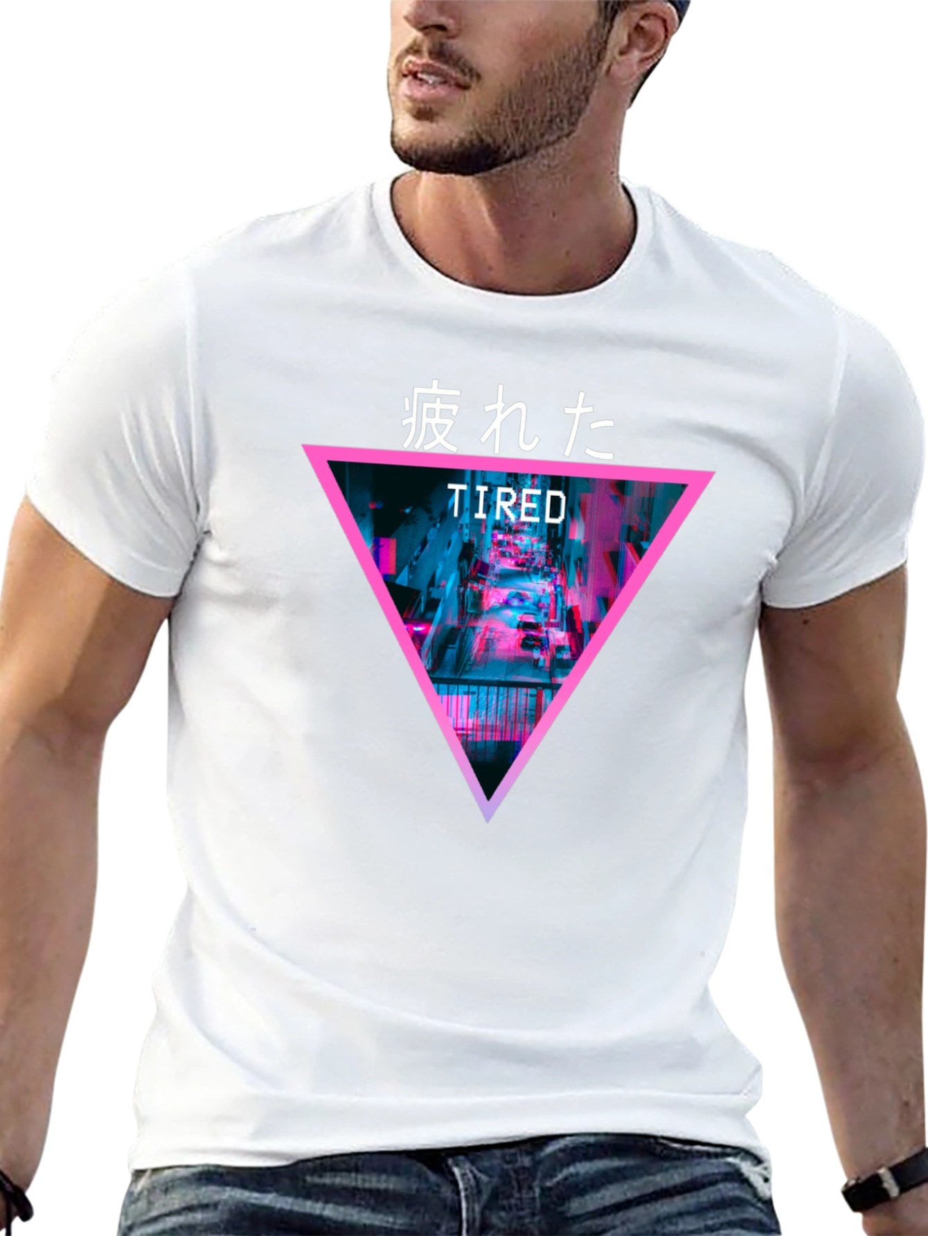 Tired Graphic Tee - Cyberpunk Streetwear Fashion