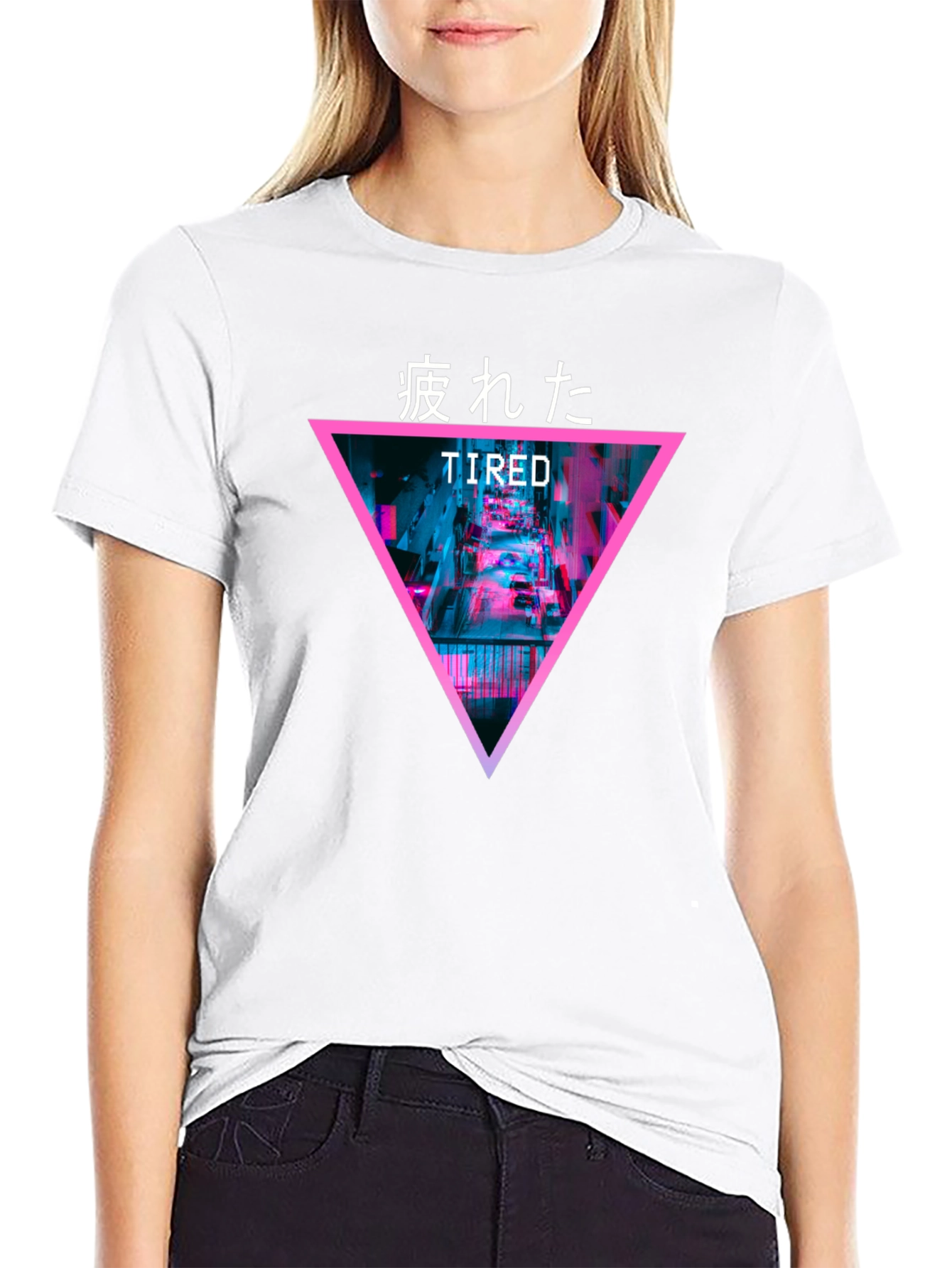 Tired Graphic Tee - Cyberpunk Streetwear Fashion