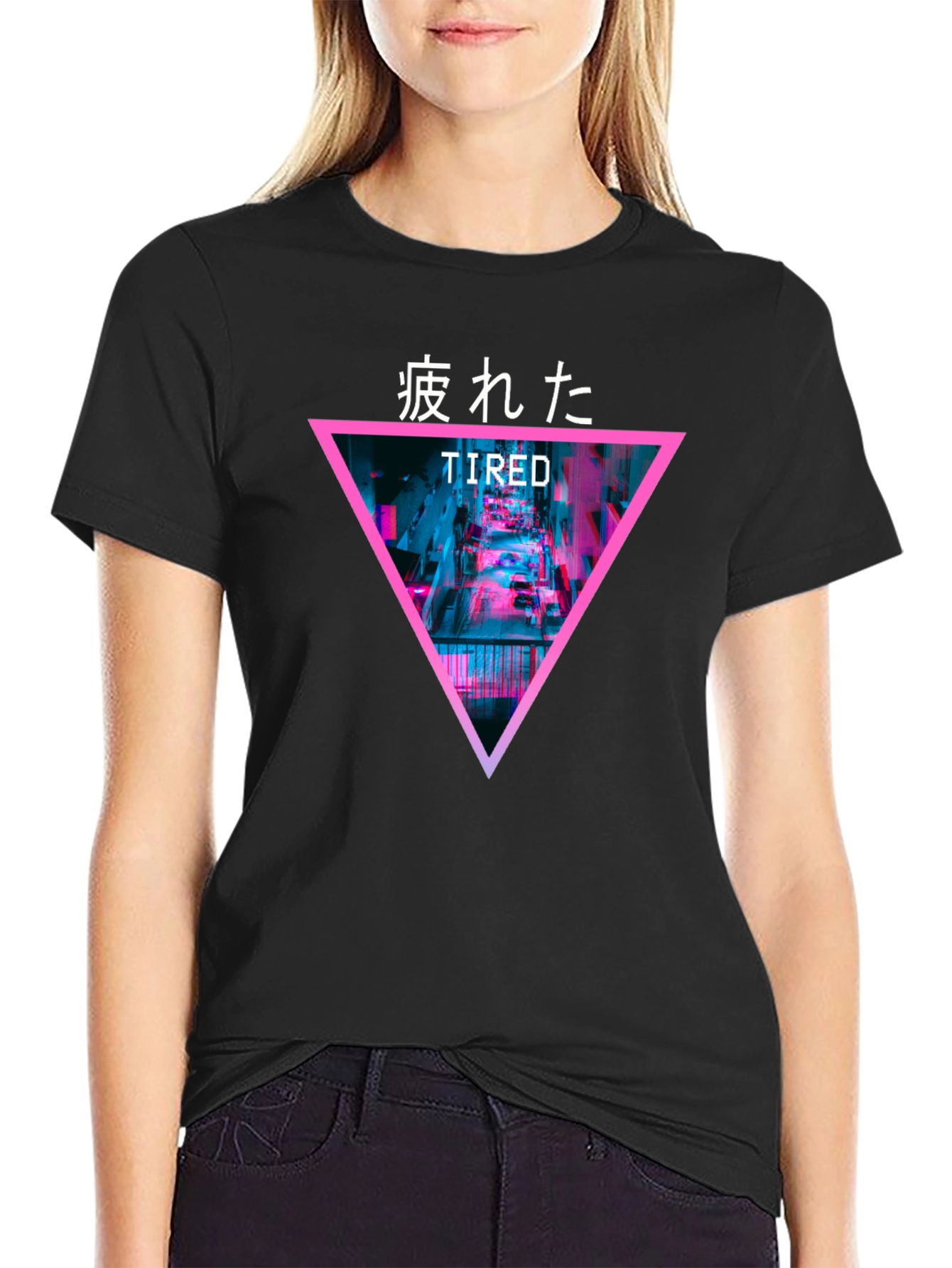 Tired Graphic Tee - Cyberpunk Streetwear Fashion