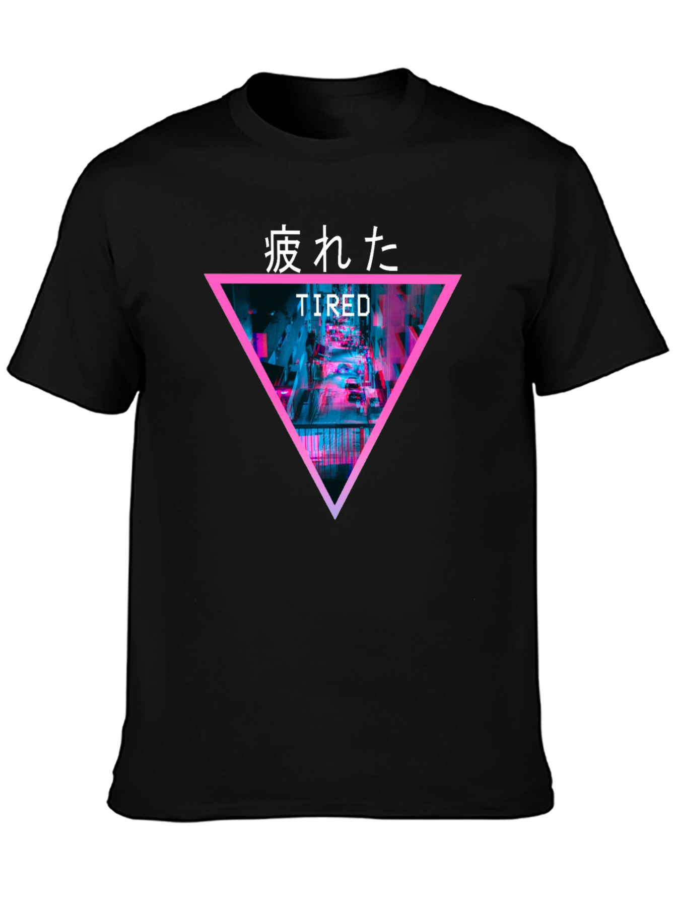 Tired Graphic Tee - Cyberpunk Streetwear Fashion