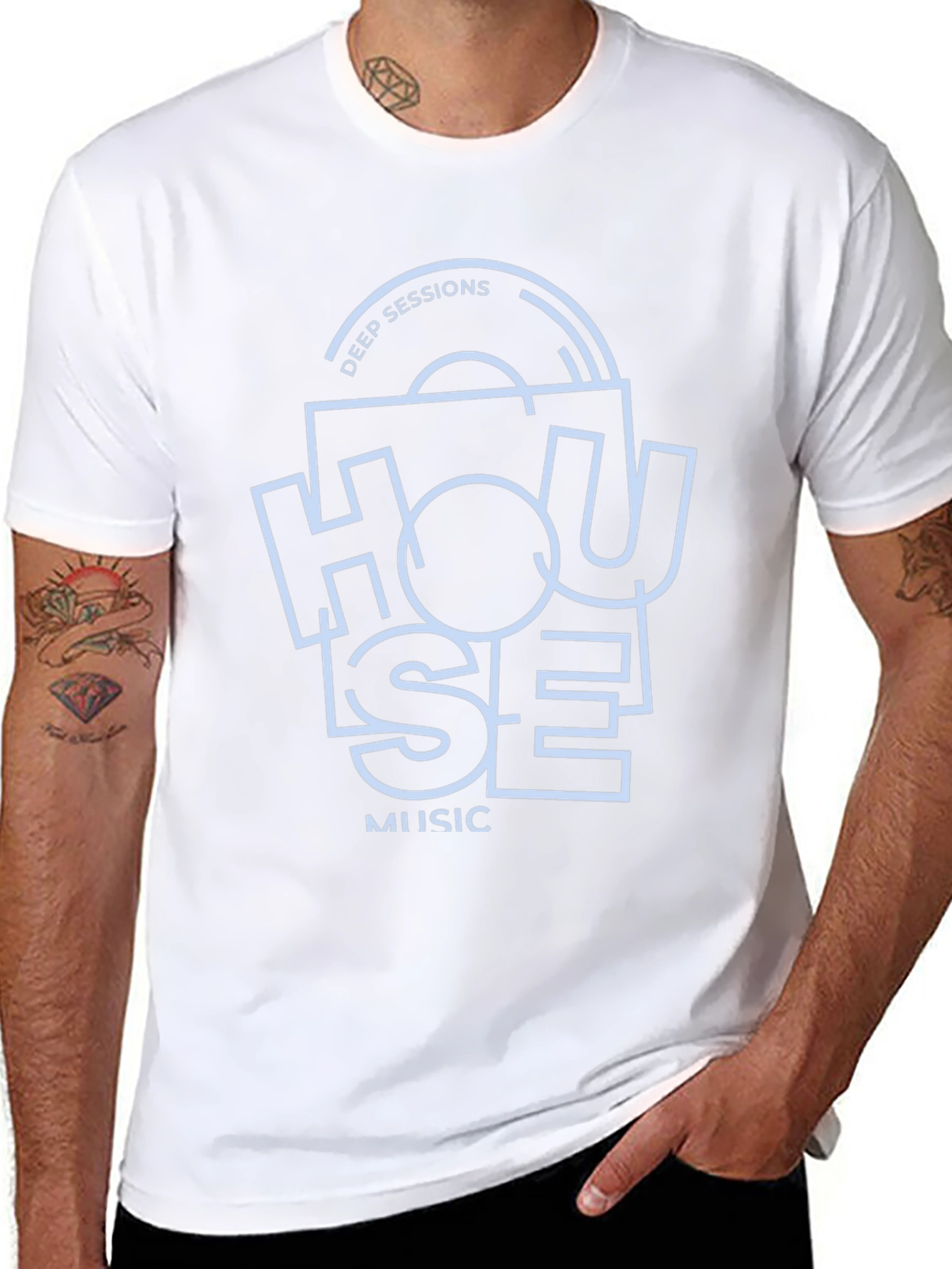 Deep Sessions House Music Graphic Tee