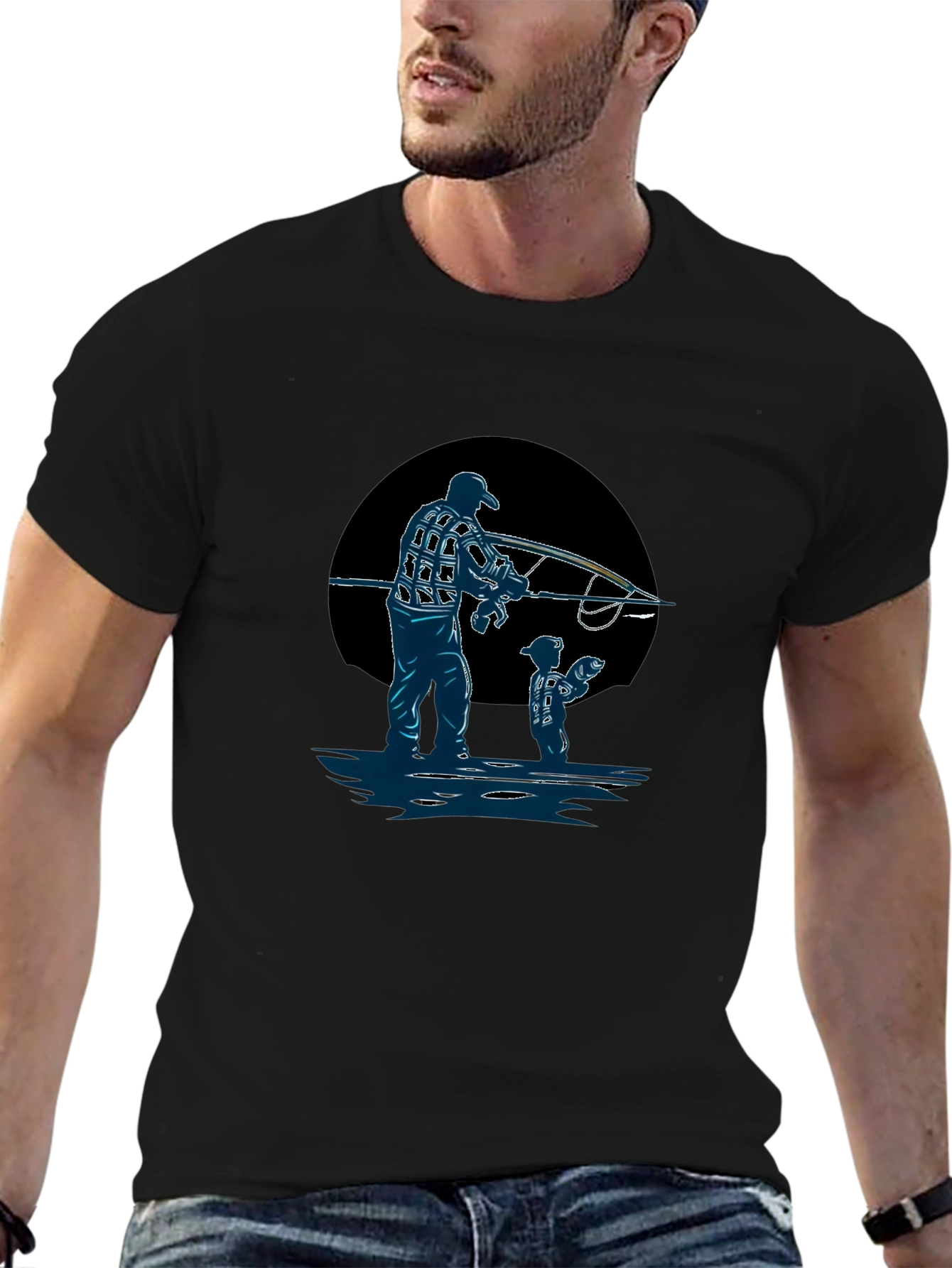 Fishing Dad & Son Graphic Tee