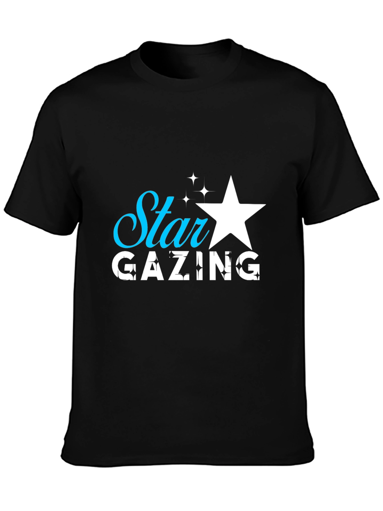 Star Gazing Black Graphic Tee