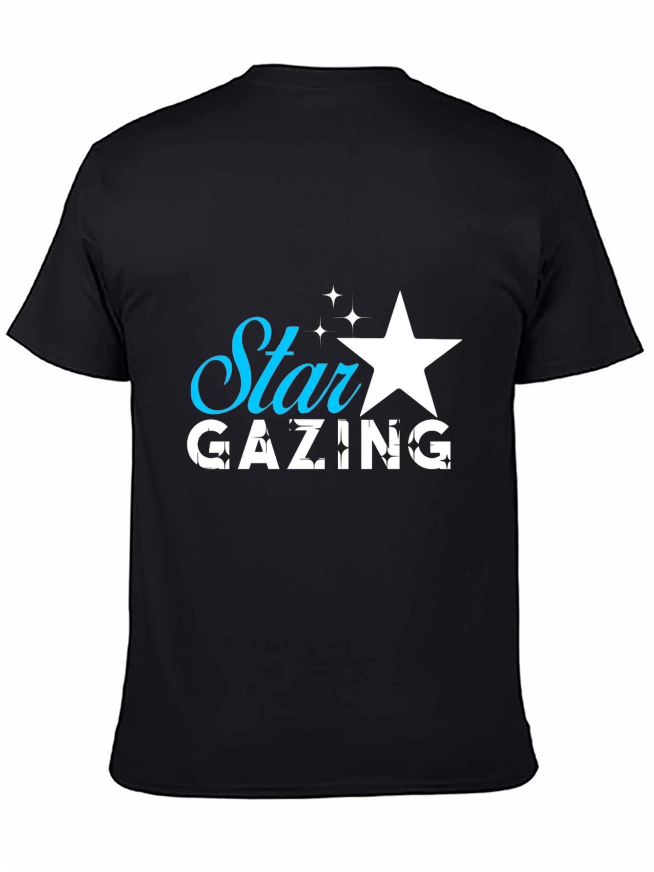 Star Gazing Black Graphic Tee