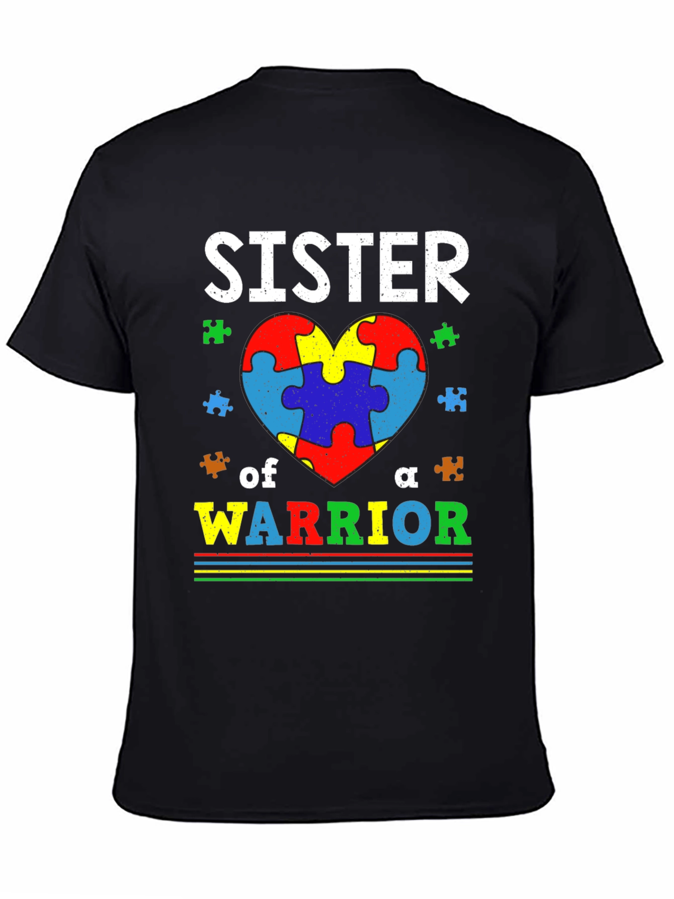 Sister of a Warrior Autism Awareness T-Shirt
