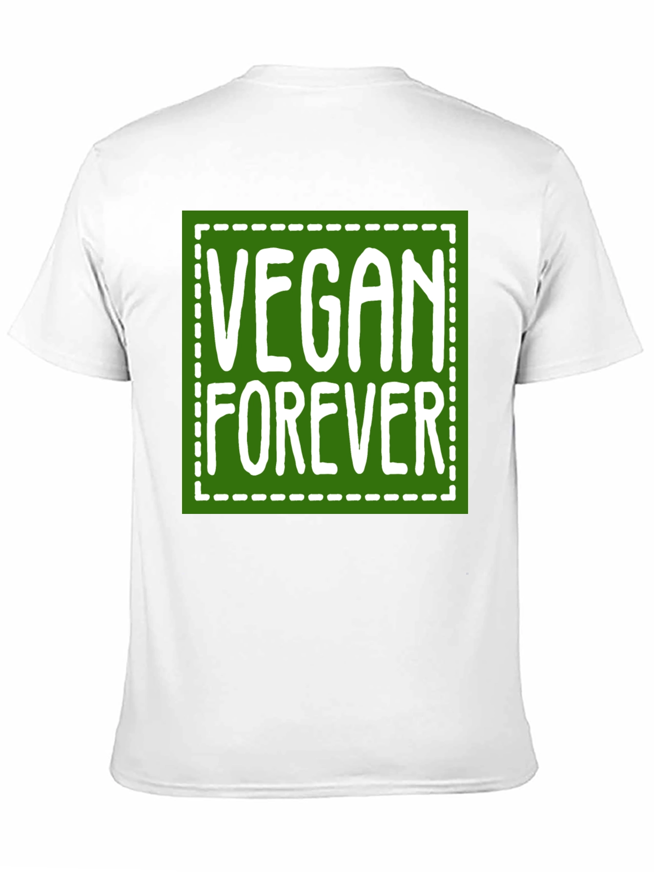 Vegan Forever Graphic Tee - Green Square