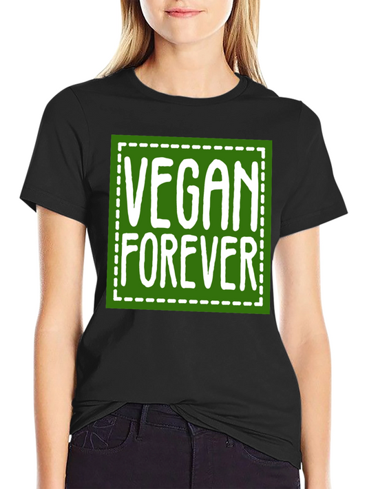 Vegan Forever Graphic Tee - Green Square