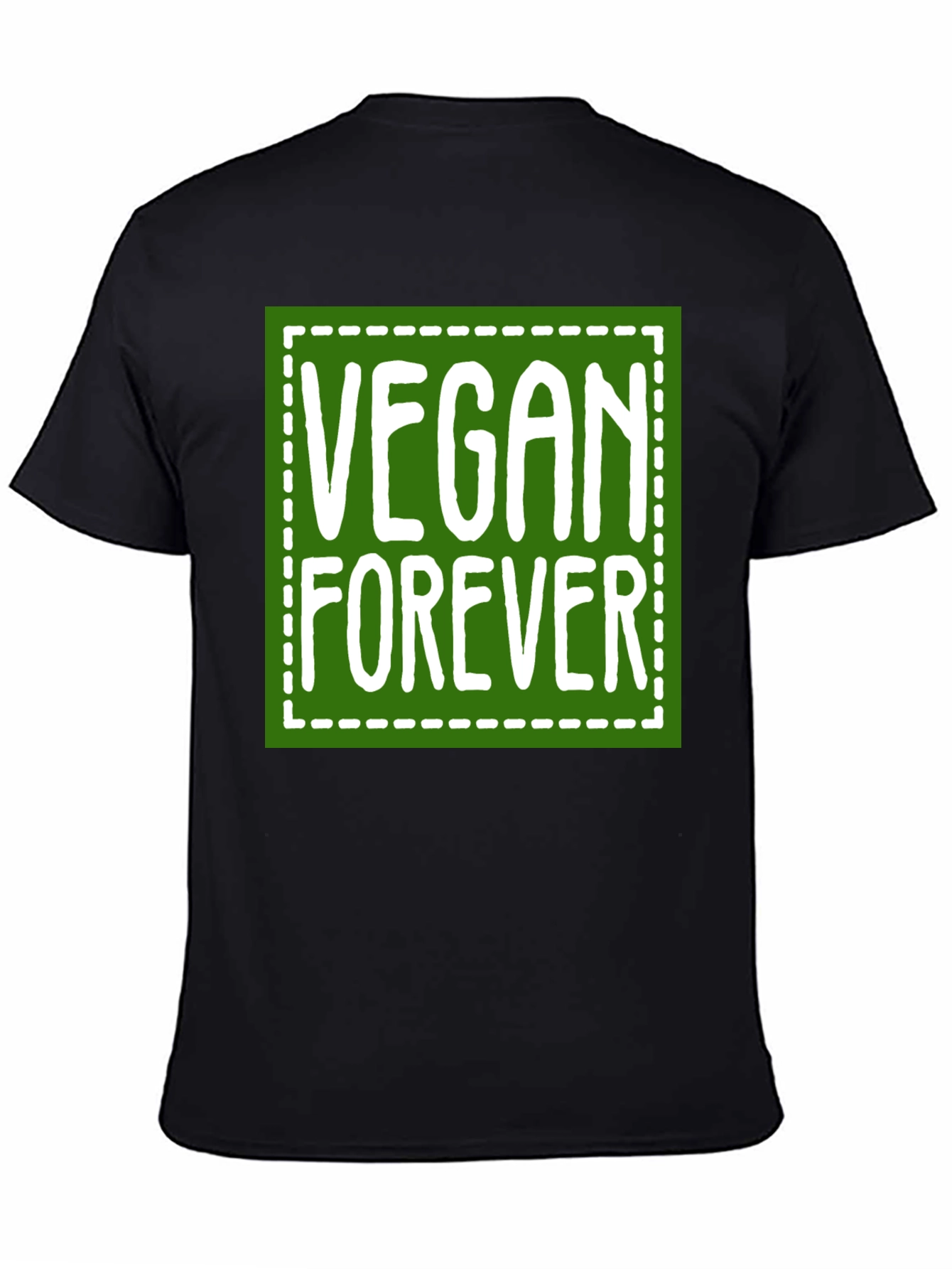 Vegan Forever Graphic Tee - Green Square