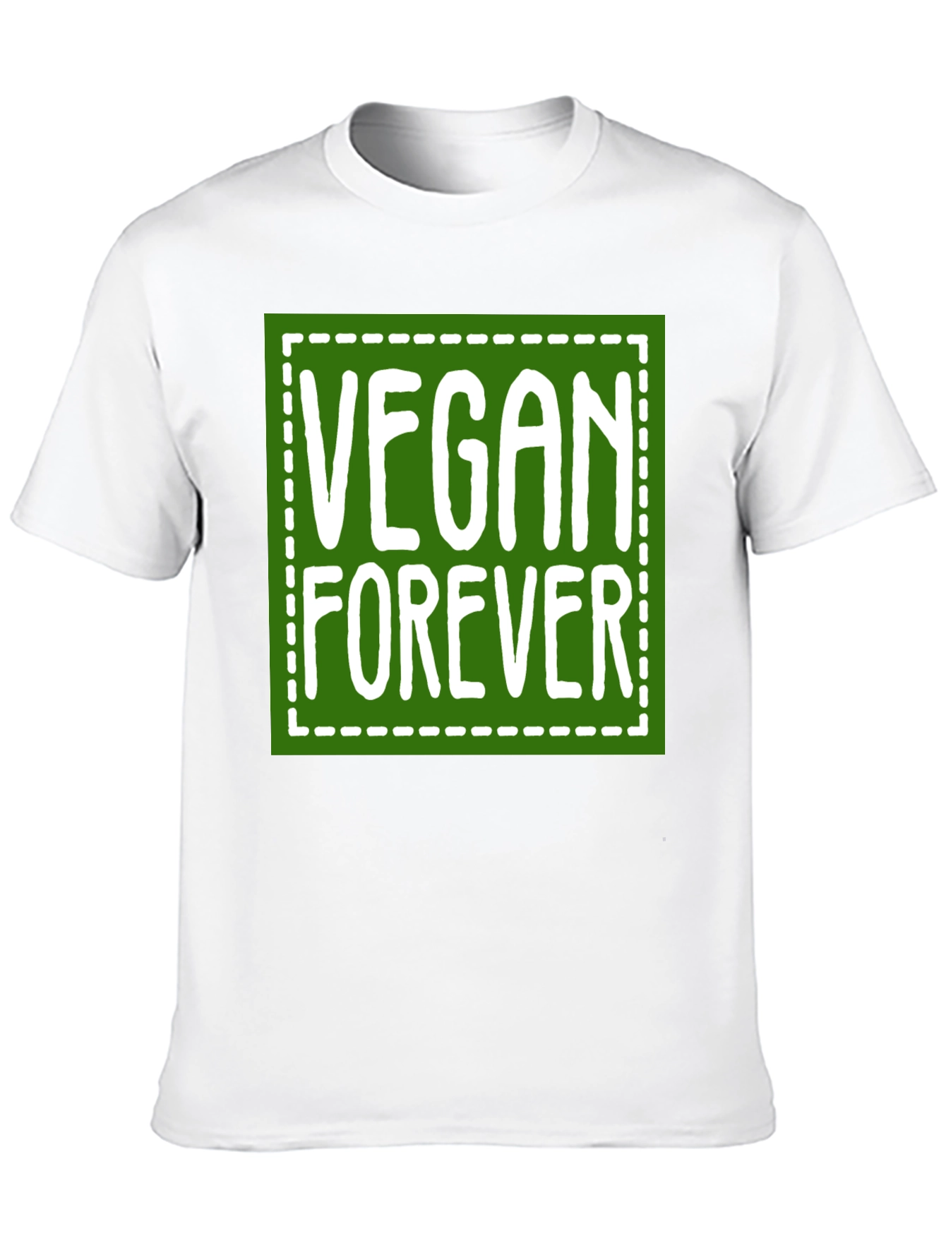 Vegan Forever Graphic Tee - Green Square