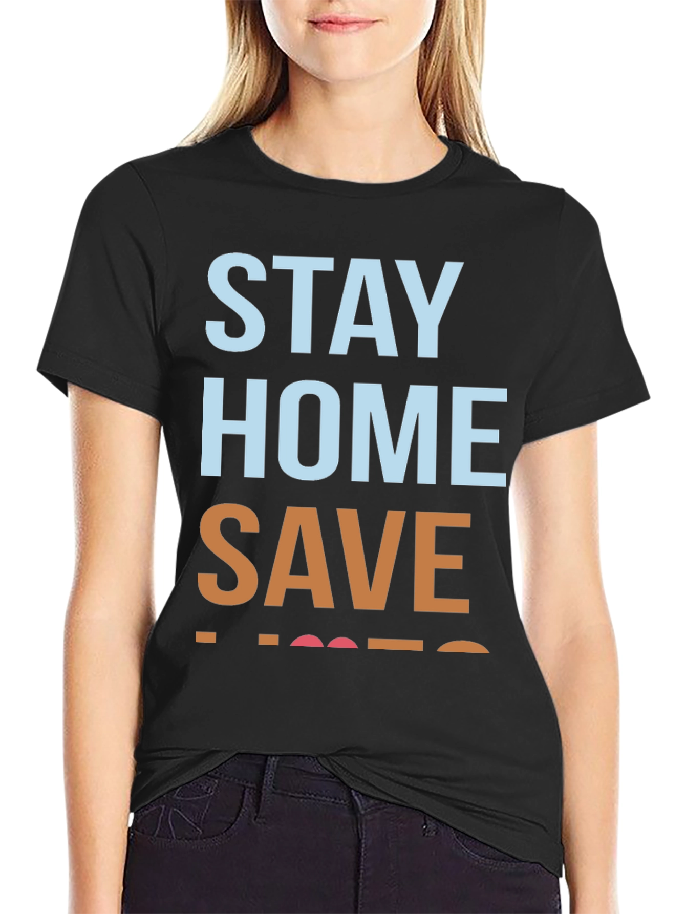 Stay Home Save Lives Graphic Tee