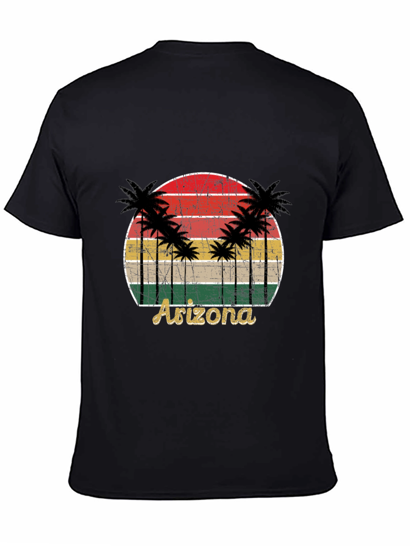Retro Arizona Palm Tree Graphic T-Shirt