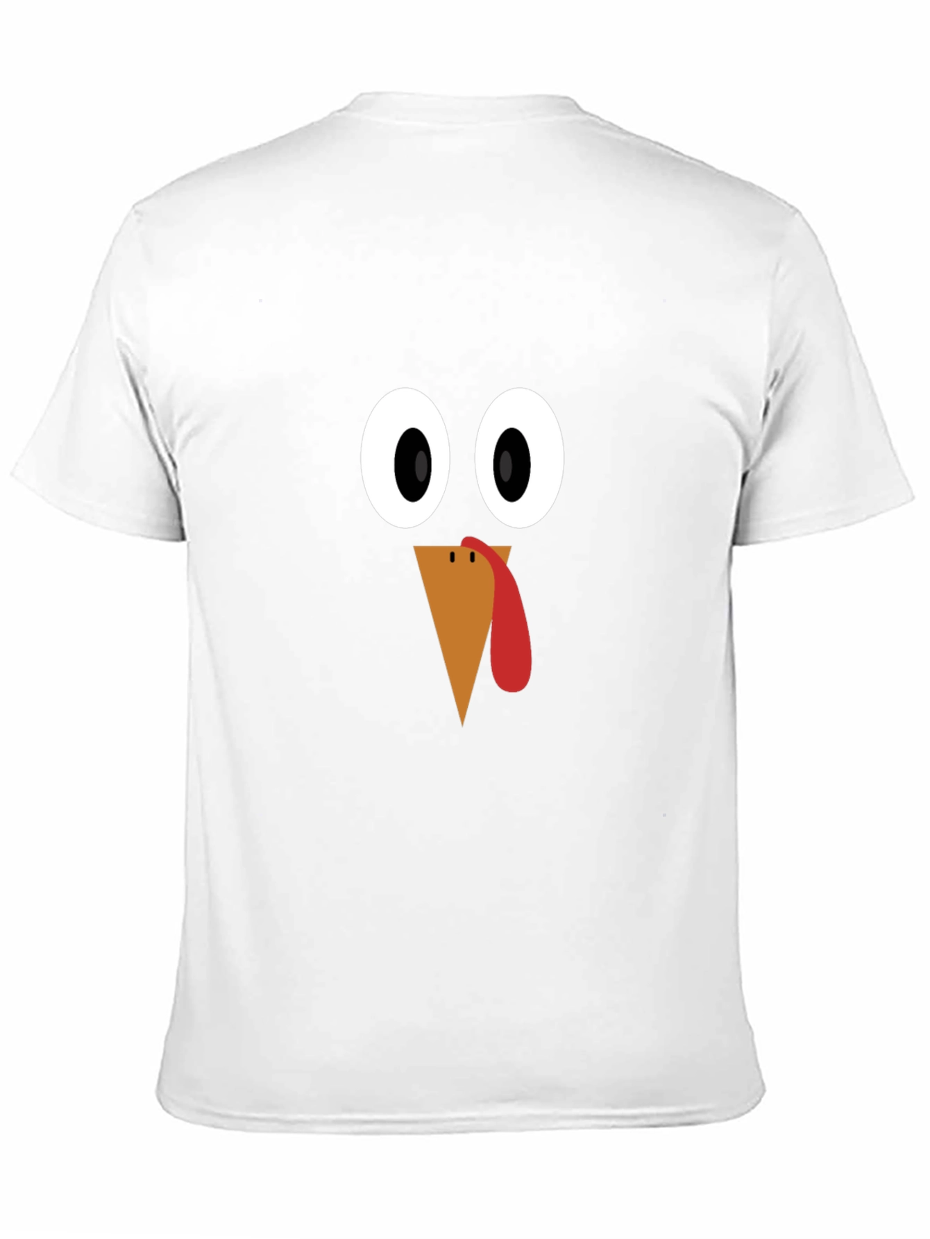 Thanksgiving Turkey Face T-Shirt - Festive Holiday Apparel