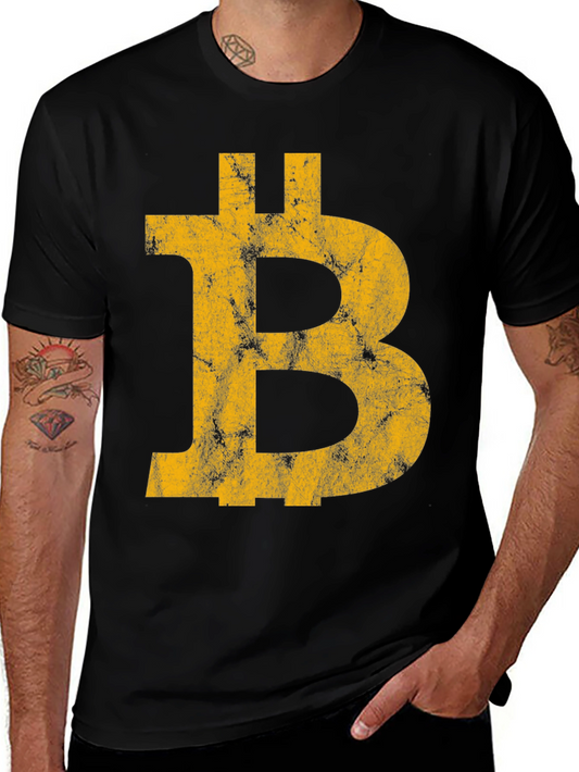 Bitcoin Symbol Black T-Shirt - Cryptocurrency Tee