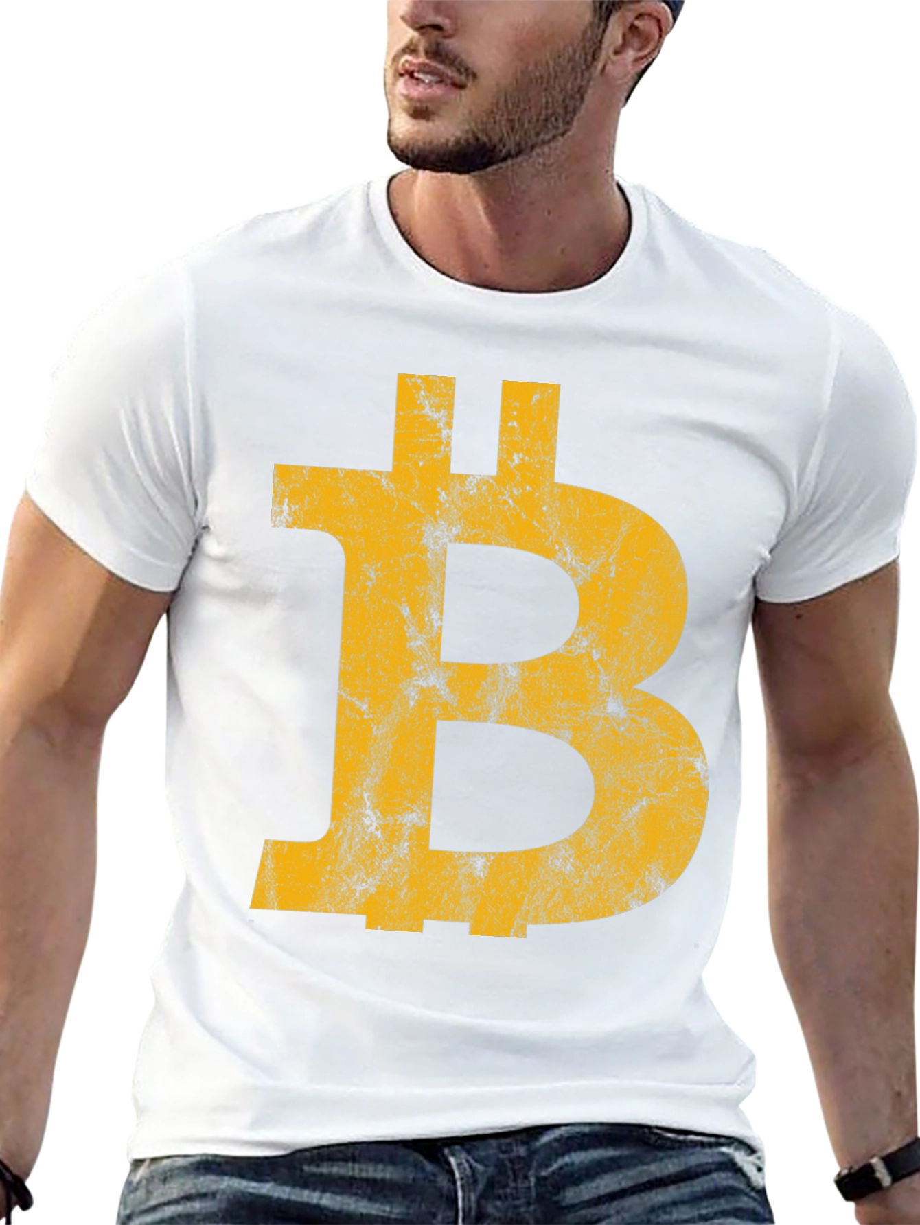 Bitcoin Symbol Black T-Shirt - Cryptocurrency Tee