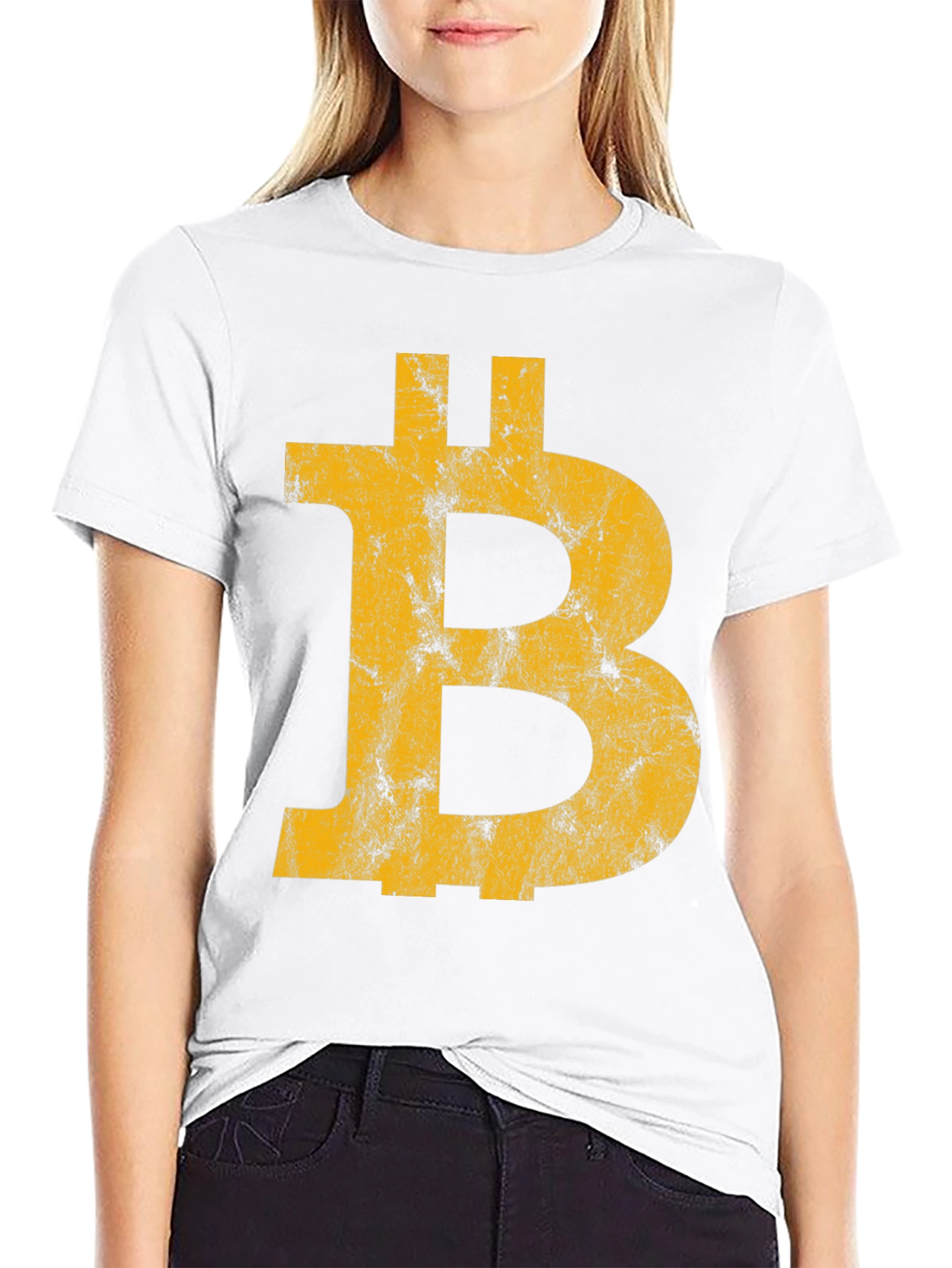 Bitcoin Symbol Black T-Shirt - Cryptocurrency Tee