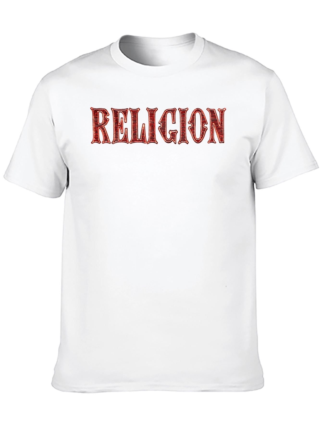 Religion Graphic Tee - Soft Cotton Blend T-Shirt