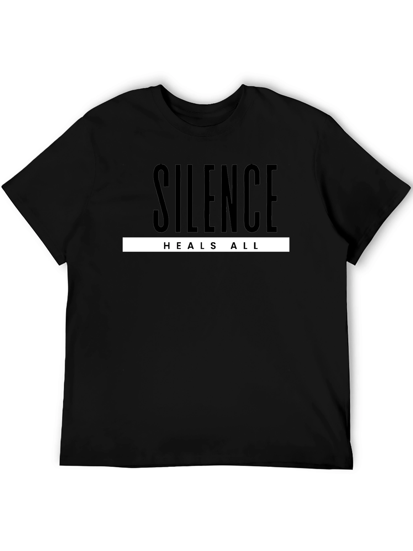 Silence Heals All Graphic Tee - Black T-Shirt