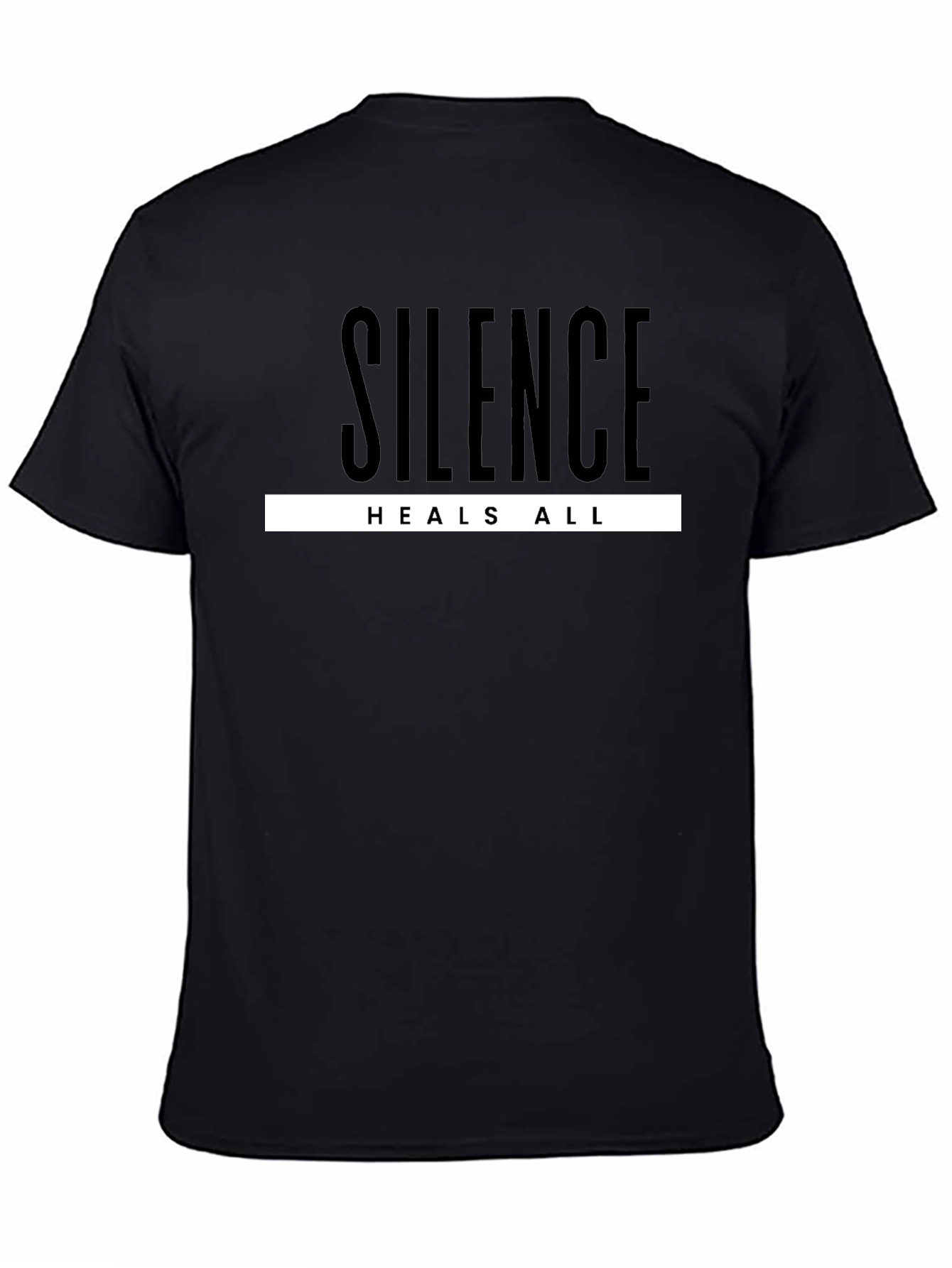 Silence Heals All Graphic Tee - Black T-Shirt