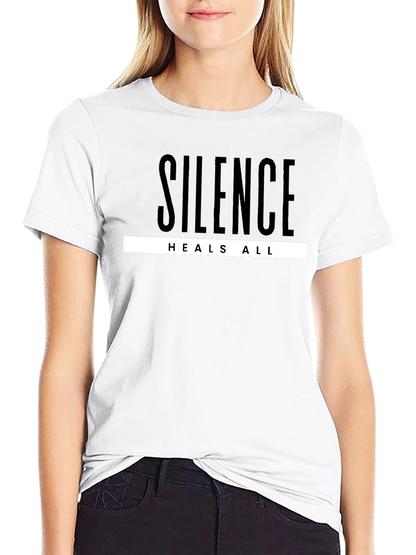 Silence Heals All Graphic Tee - Black T-Shirt