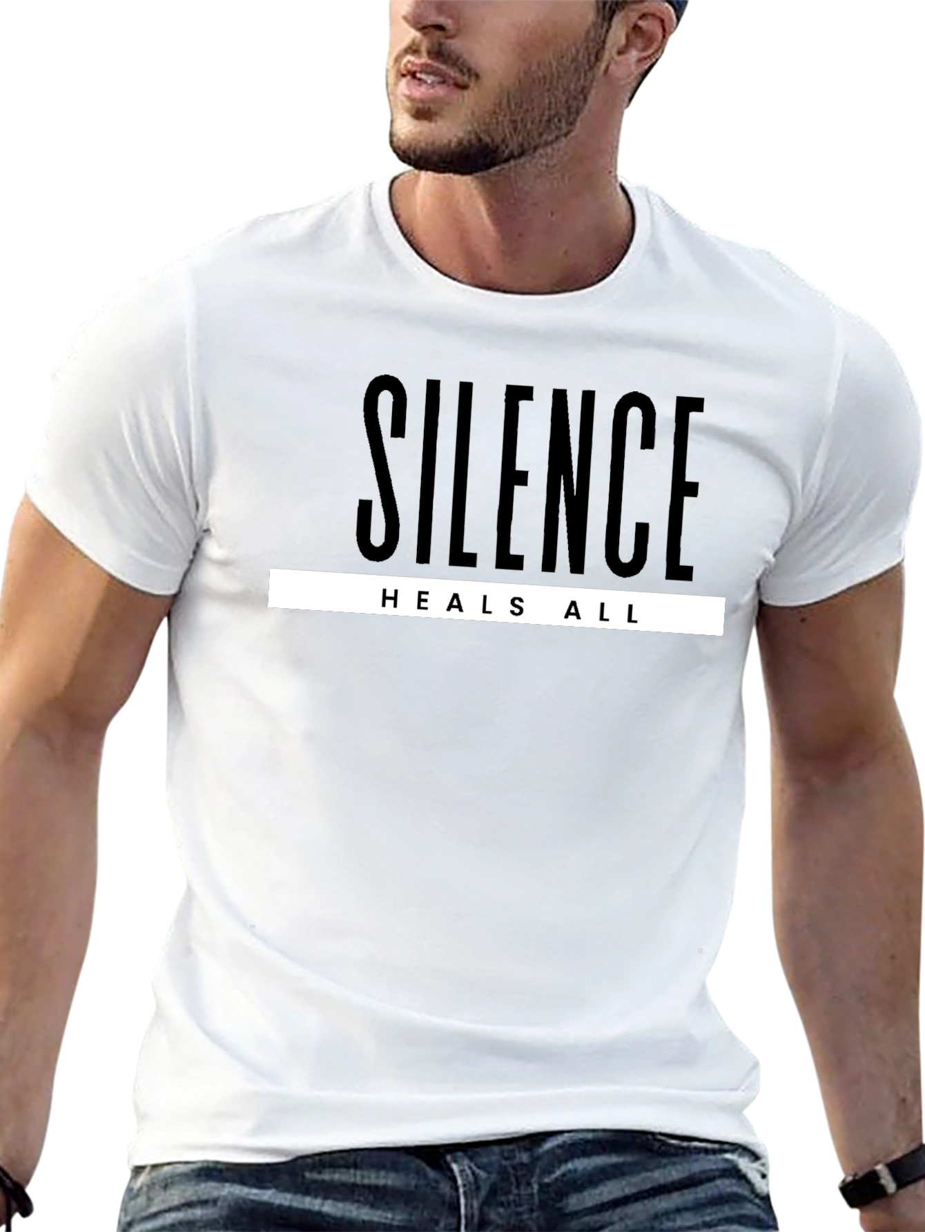 Silence Heals All Graphic Tee - Black T-Shirt
